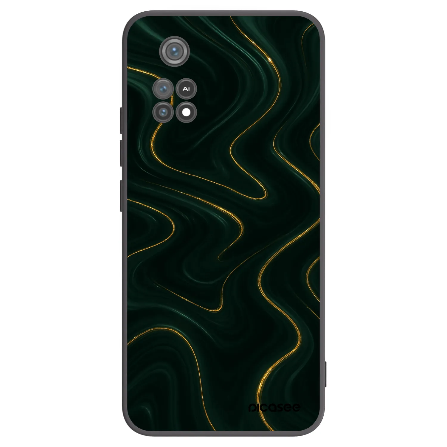 Picasee fekete szilikon tok az alábbi mobiltelefonokra Xiaomi Poco M4 Pro - Vawes