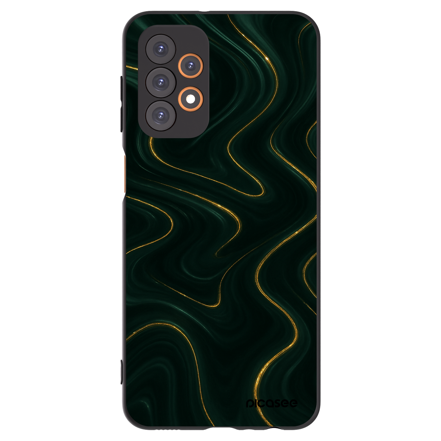 Picasee fekete szilikon tok az alábbi mobiltelefonokra Samsung Galaxy A23 A236B 5G - Vawes