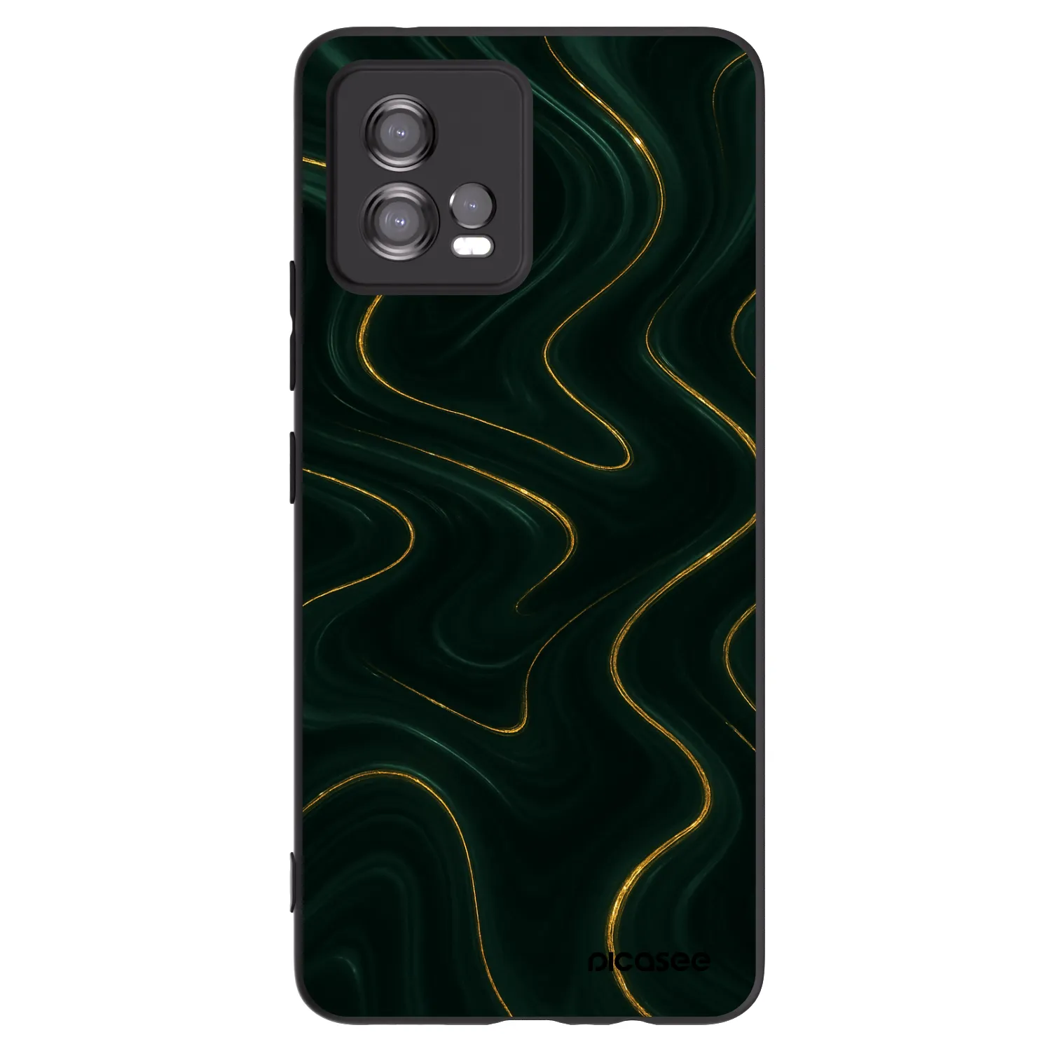 Picasee fekete szilikon tok az alábbi mobiltelefonokra Motorola Moto G72 - Vawes