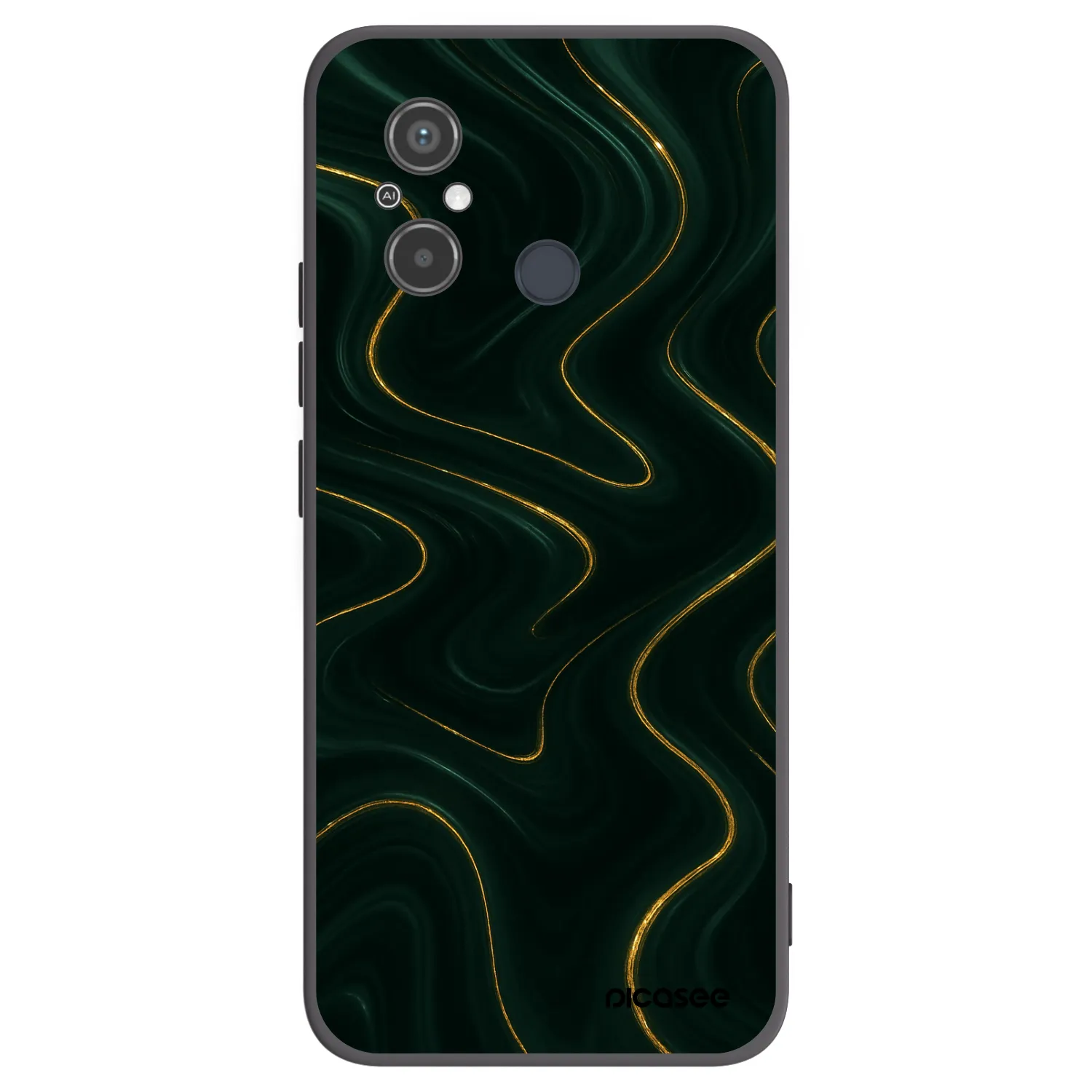 Picasee fekete szilikon tok az alábbi mobiltelefonokra Xiaomi Redmi 12C - Vawes