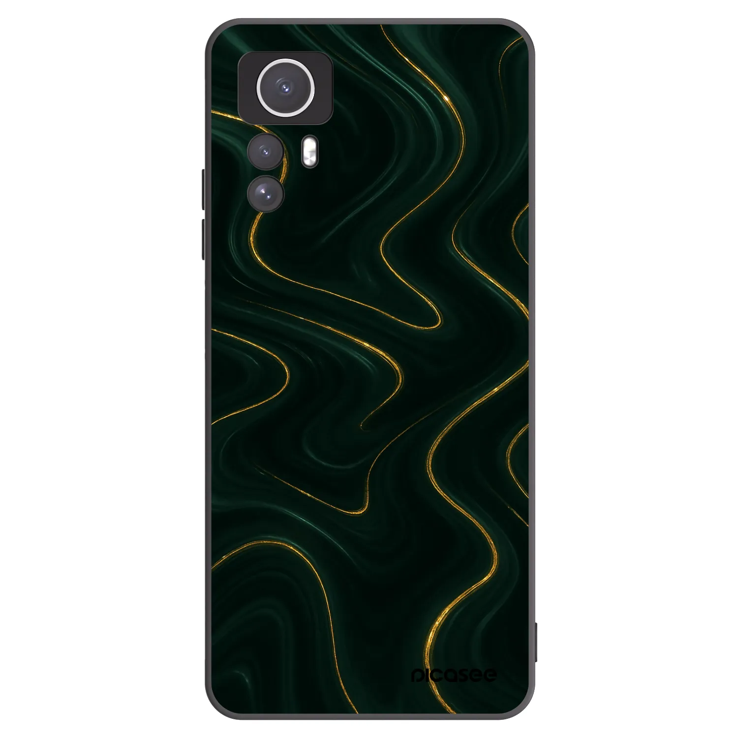 Picasee fekete szilikon tok az alábbi mobiltelefonokra Xiaomi Redmi Note 12S - Vawes