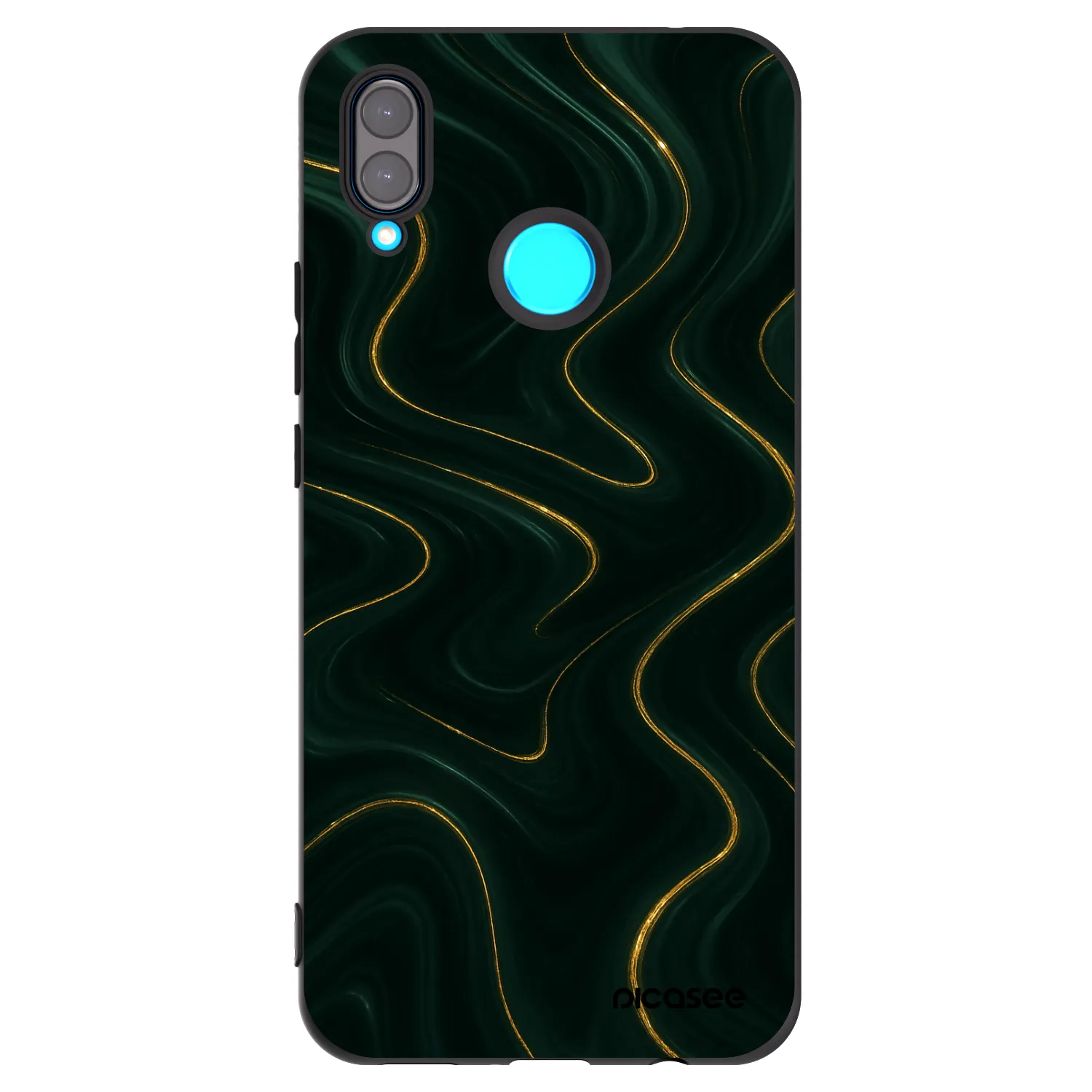 Picasee fekete szilikon tok az alábbi mobiltelefonokra Huawei Nova 3i - Vawes