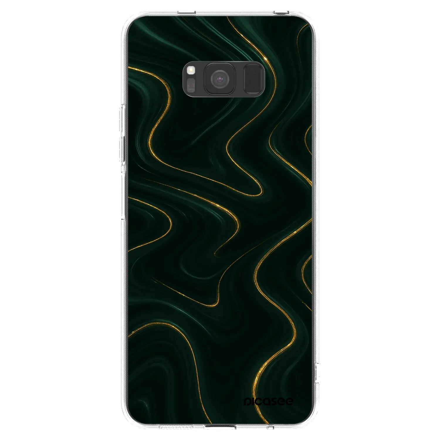 Picasee átlátszó szilikon tok az alábbi mobiltelefonokra Samsung Galaxy S8 G950F - Vawes