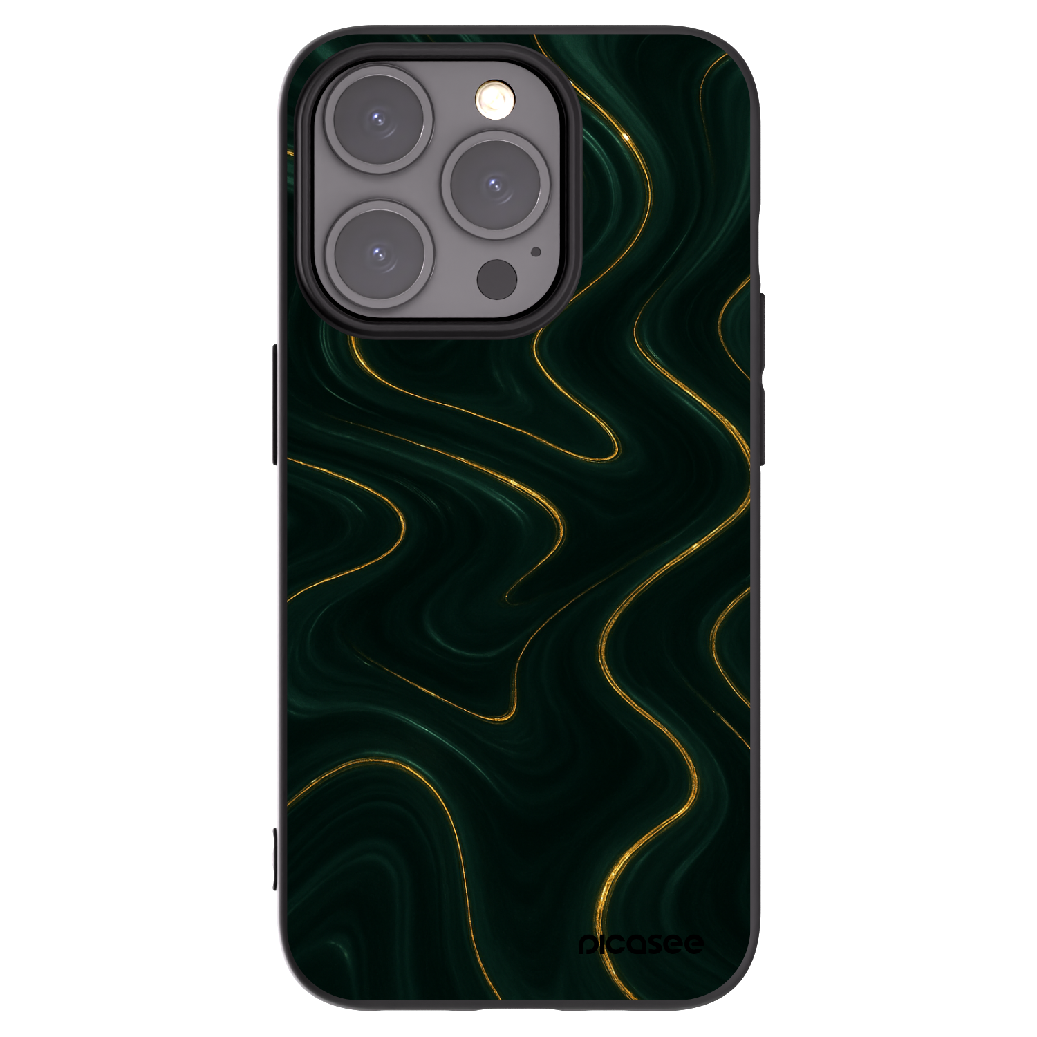 Picasee fekete szilikon tok az alábbi mobiltelefonokra Apple iPhone 15 Pro - Vawes