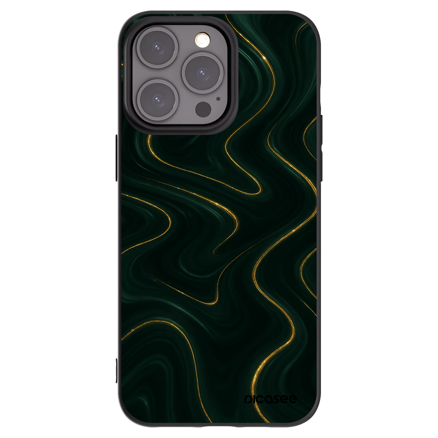 Picasee fekete szilikon tok az alábbi mobiltelefonokra Apple iPhone 15 Pro Max - Vawes