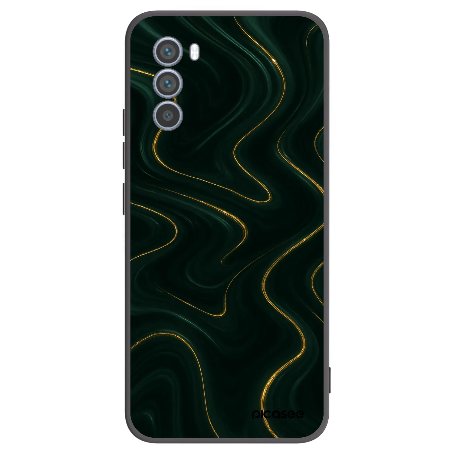 Picasee fekete szilikon tok az alábbi mobiltelefonokra Motorola Moto G62 - Vawes