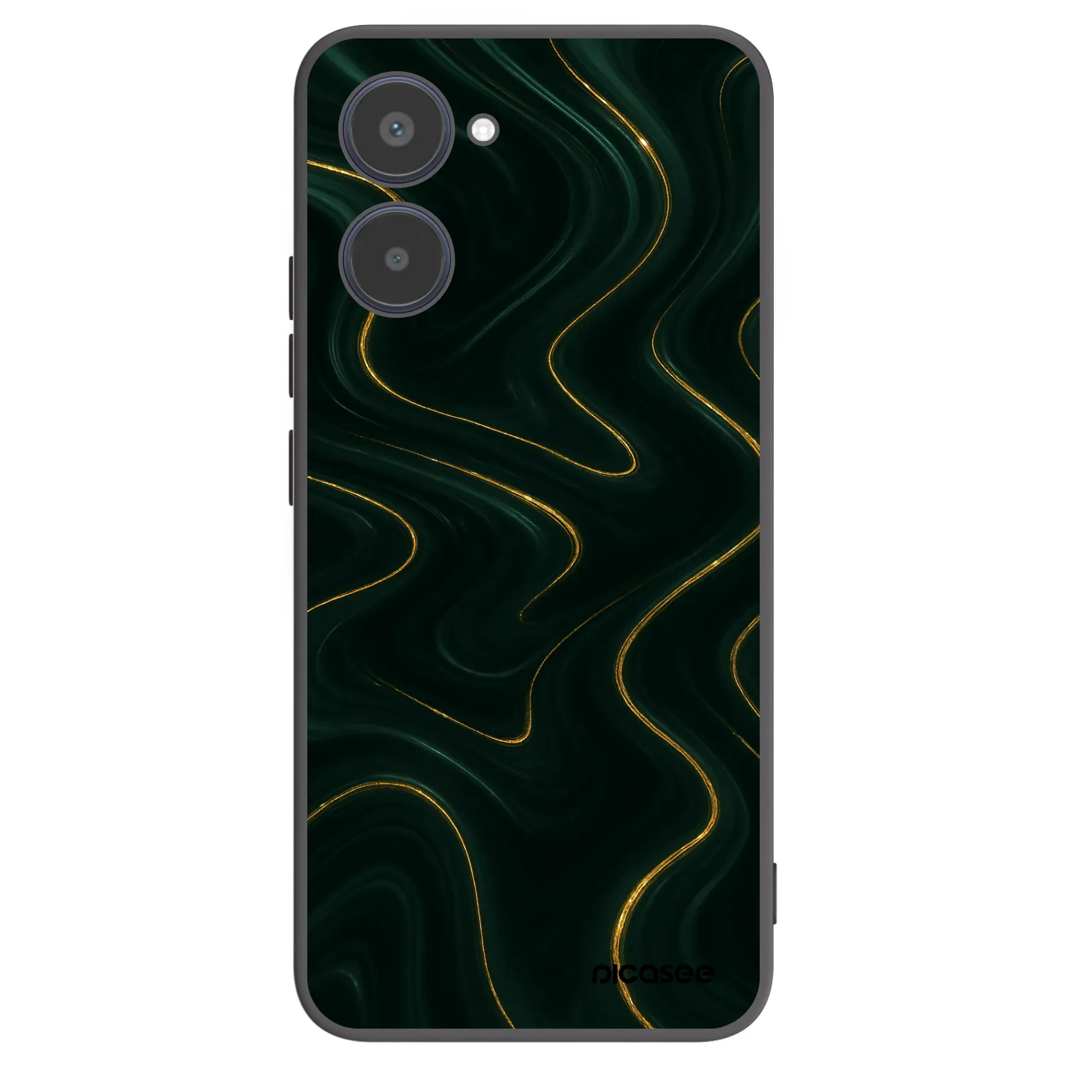 Picasee fekete szilikon tok az alábbi mobiltelefonokra Realme 10 4G - Vawes