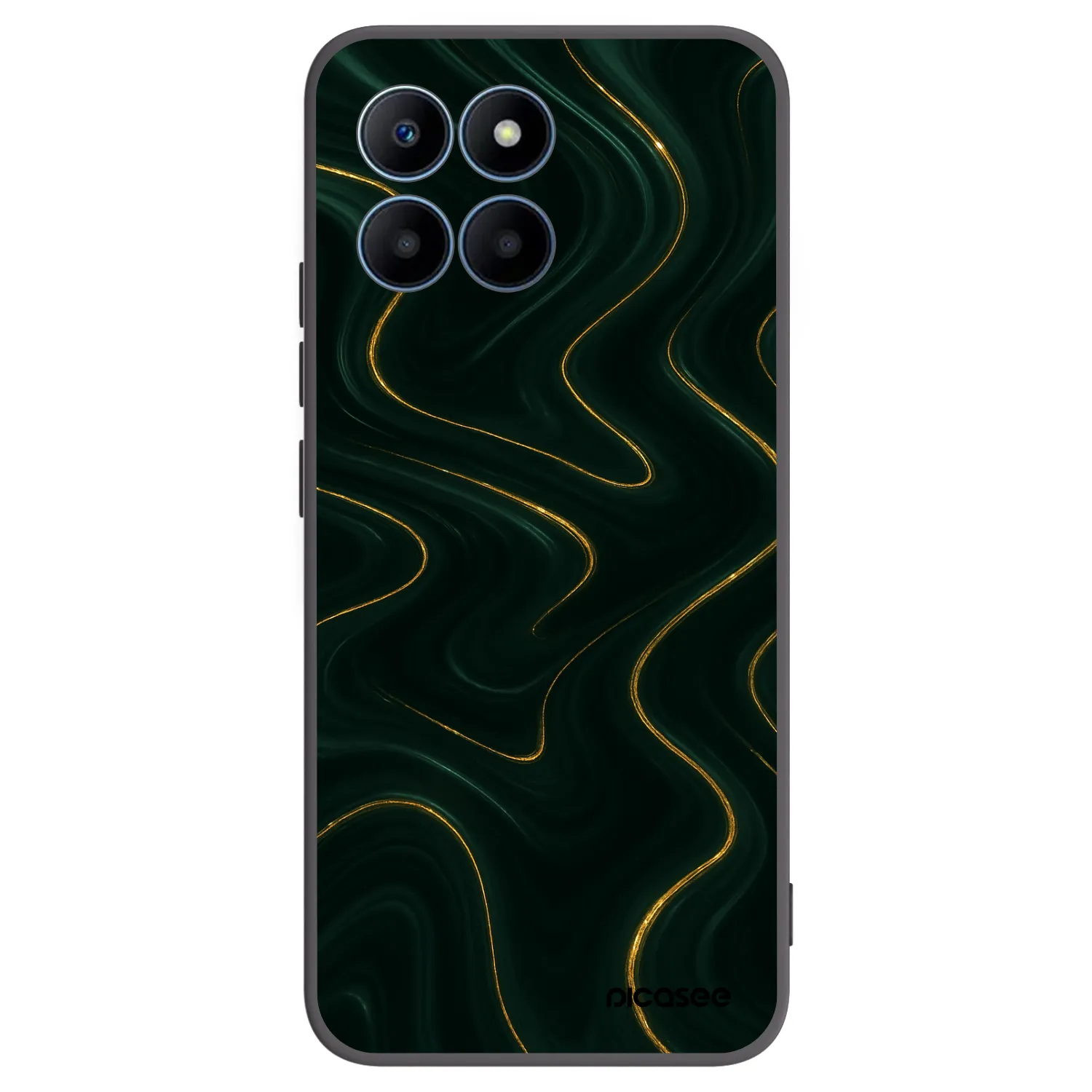 Picasee fekete szilikon tok az alábbi mobiltelefonokra Honor 70 Lite - Vawes