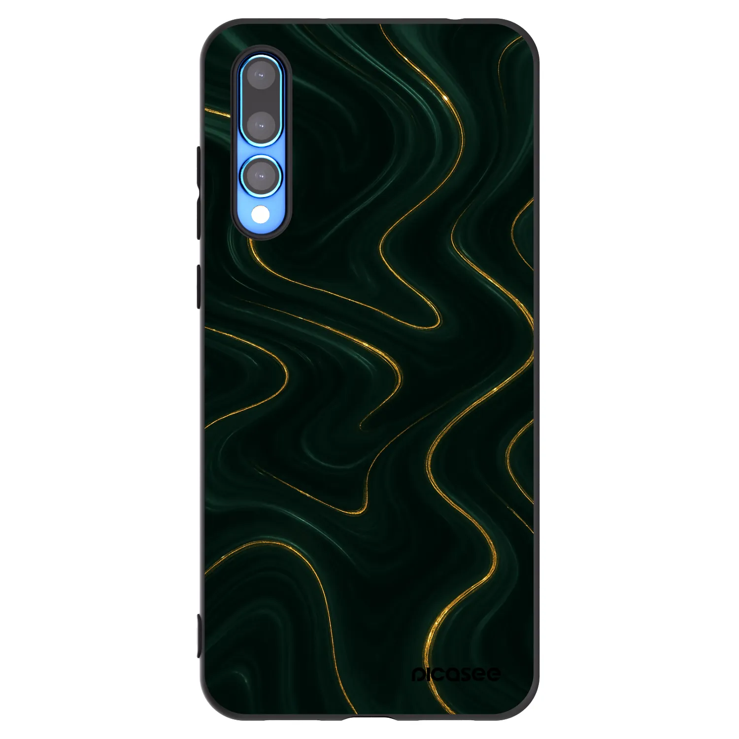 Picasee fekete szilikon tok az alábbi mobiltelefonokra Huawei P20 Pro - Vawes