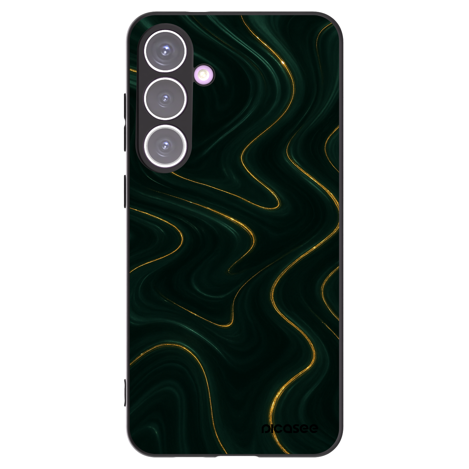 Picasee fekete szilikon tok az alábbi mobiltelefonokra Samsung Galaxy S24+ S926B 5G - Vawes