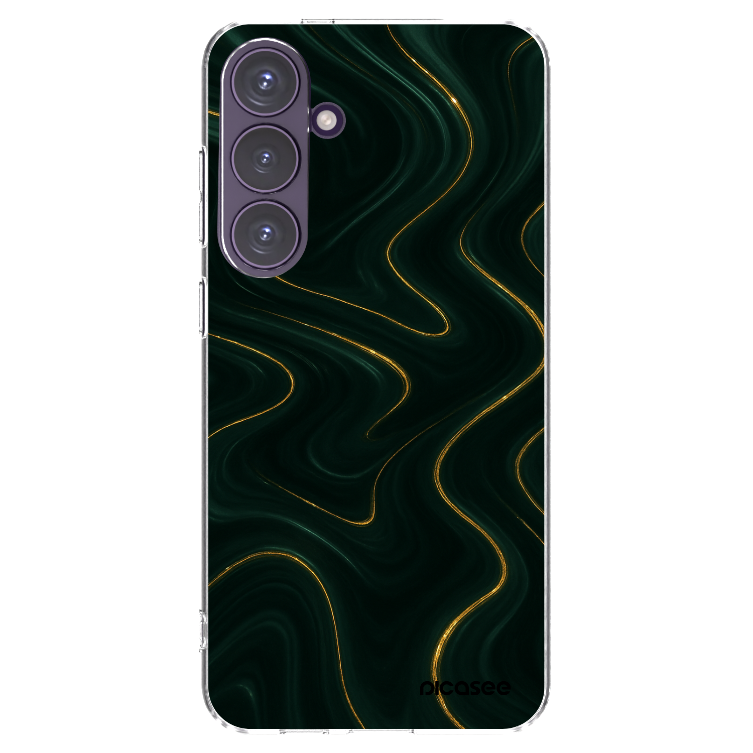 Picasee átlátszó szilikon tok az alábbi mobiltelefonokra Samsung Galaxy S24+ S926B 5G - Vawes