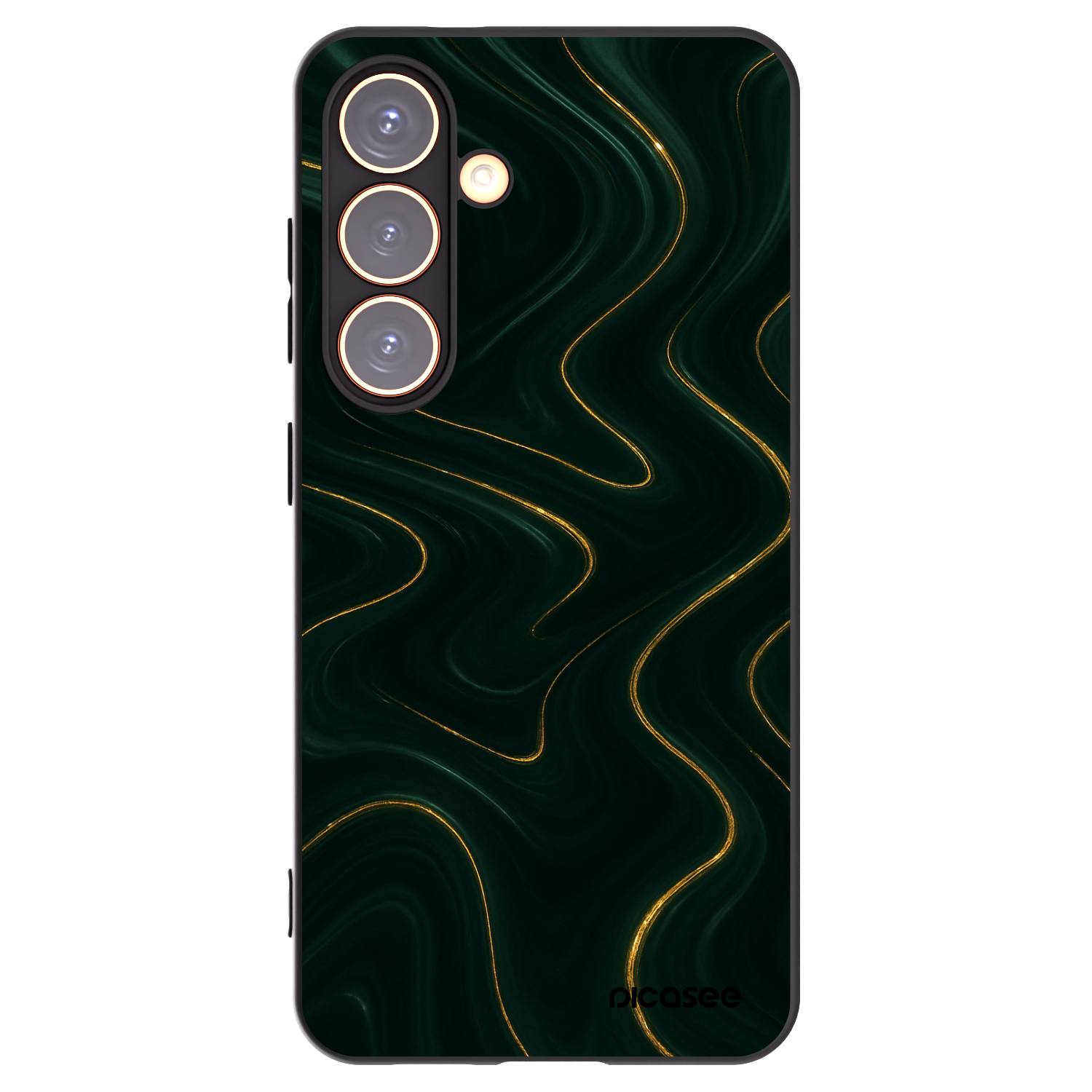 Picasee fekete szilikon tok az alábbi mobiltelefonokra Samsung Galaxy S24 S921B 5G - Vawes