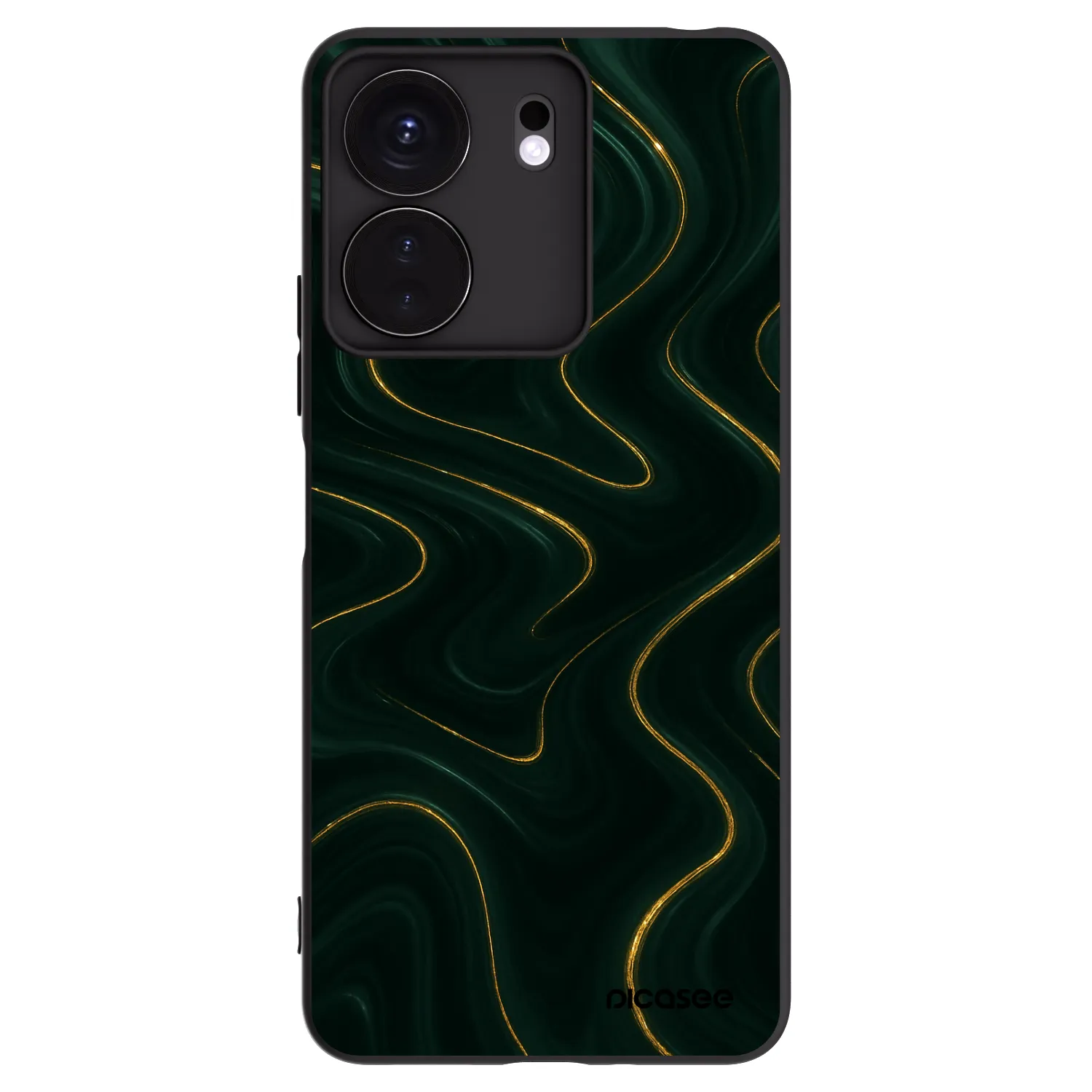 Picasee fekete szilikon tok az alábbi mobiltelefonokra Xiaomi Redmi 13C 4G - Vawes