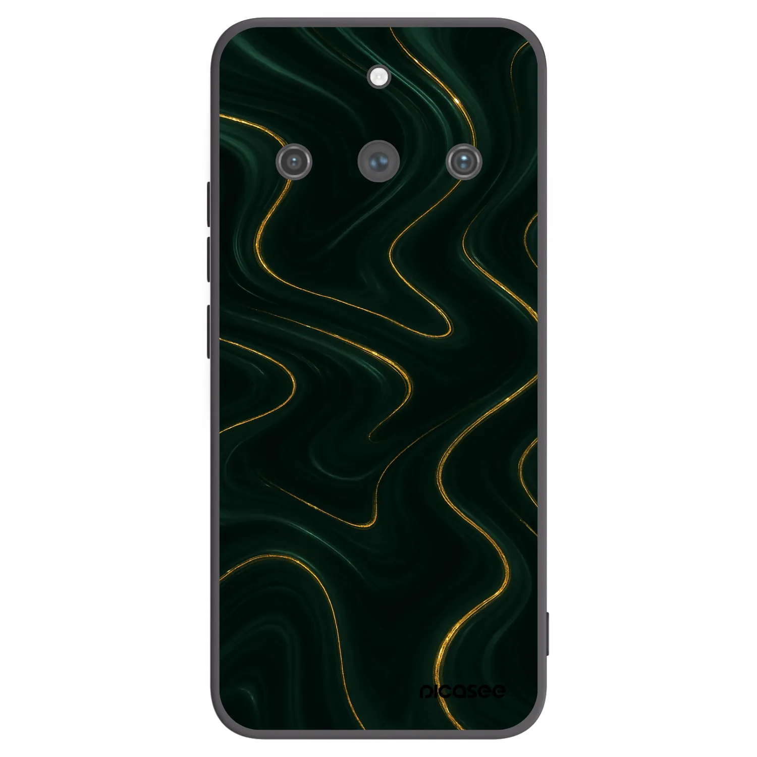 Picasee fekete szilikon tok az alábbi mobiltelefonokra Realme 11 Pro+ - Vawes