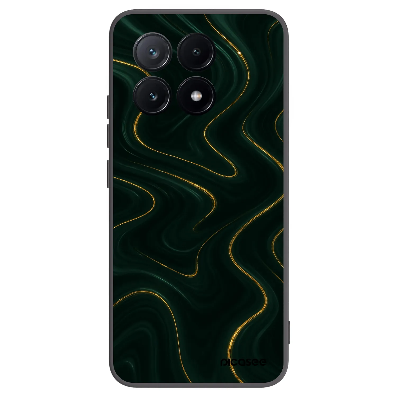 Picasee fekete szilikon tok az alábbi mobiltelefonokra Xiaomi Poco X6 Pro - Vawes