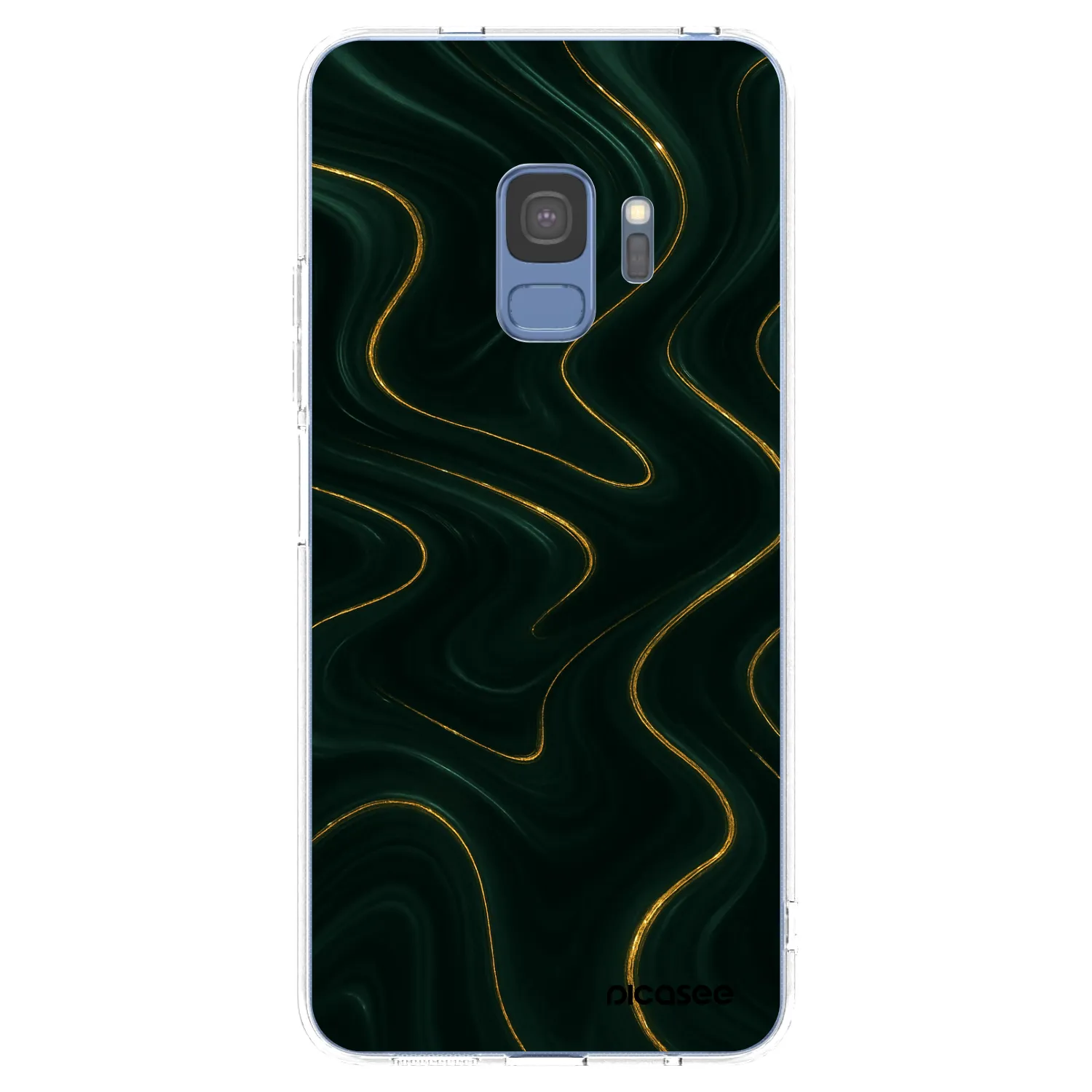 Picasee átlátszó szilikon tok az alábbi mobiltelefonokra Samsung Galaxy S9 G960F - Vawes