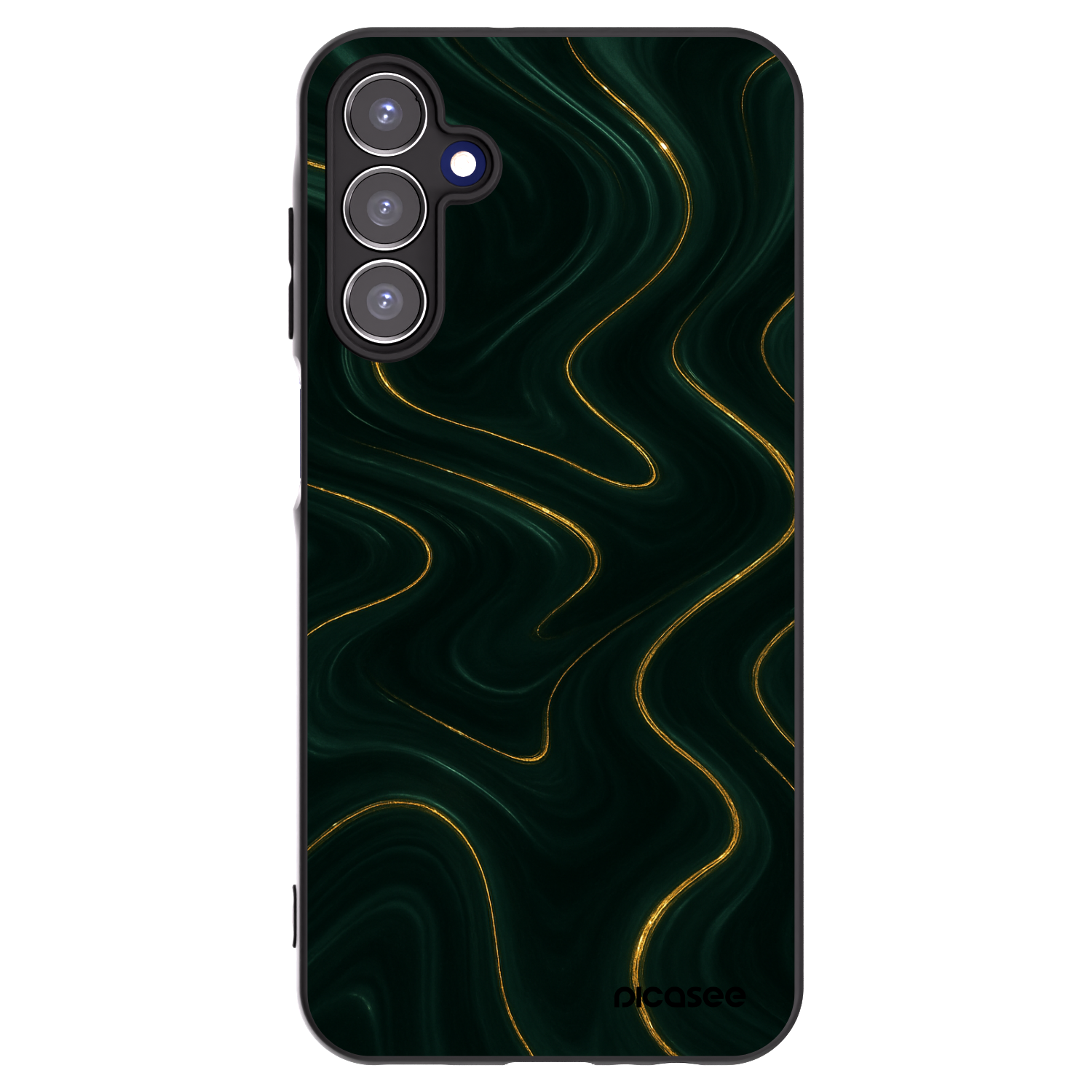 Picasee fekete szilikon tok az alábbi mobiltelefonokra Samsung Galaxy A15 A155F 4G - Vawes