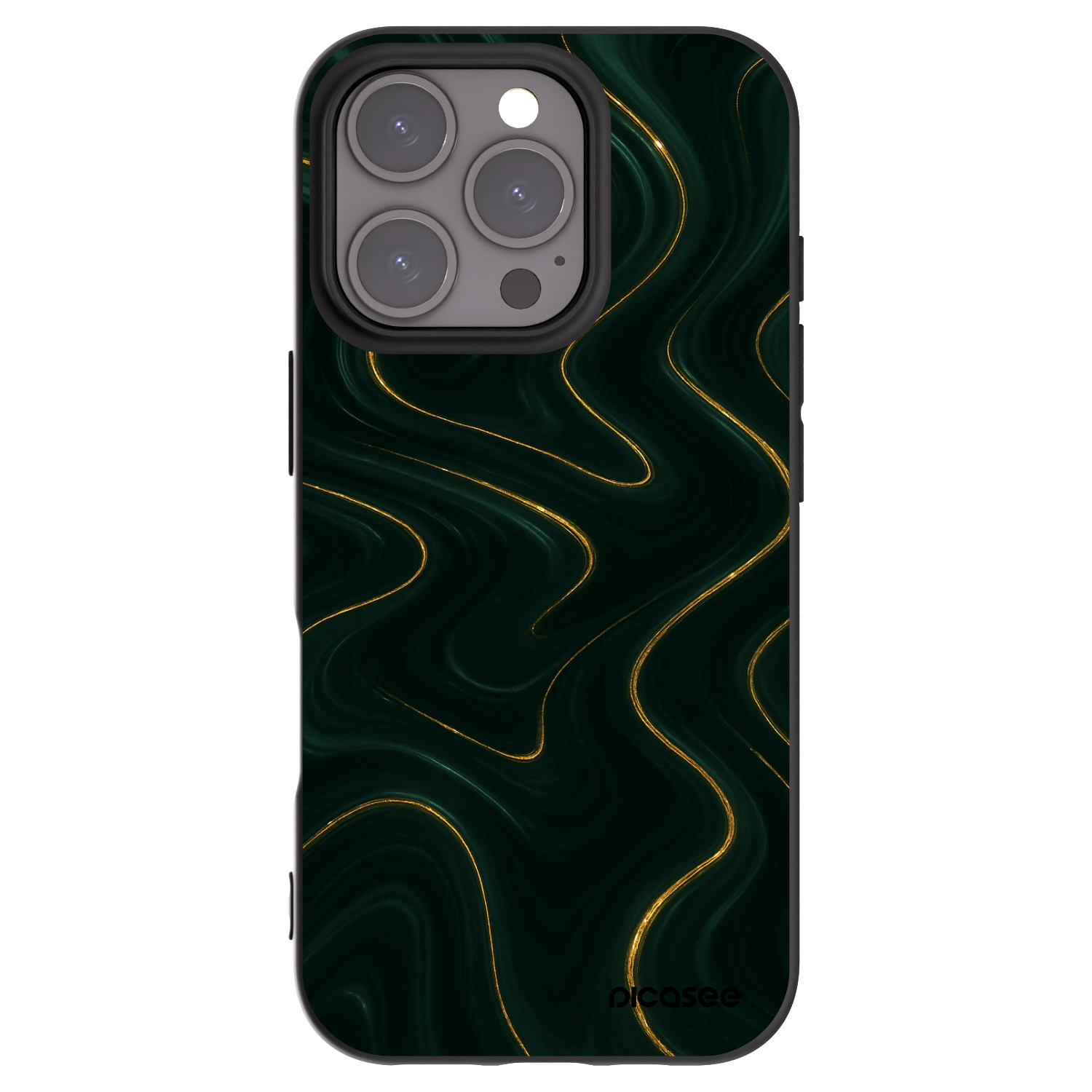 Picasee fekete szilikon tok az alábbi mobiltelefonokra Apple iPhone 16 Pro - Vawes