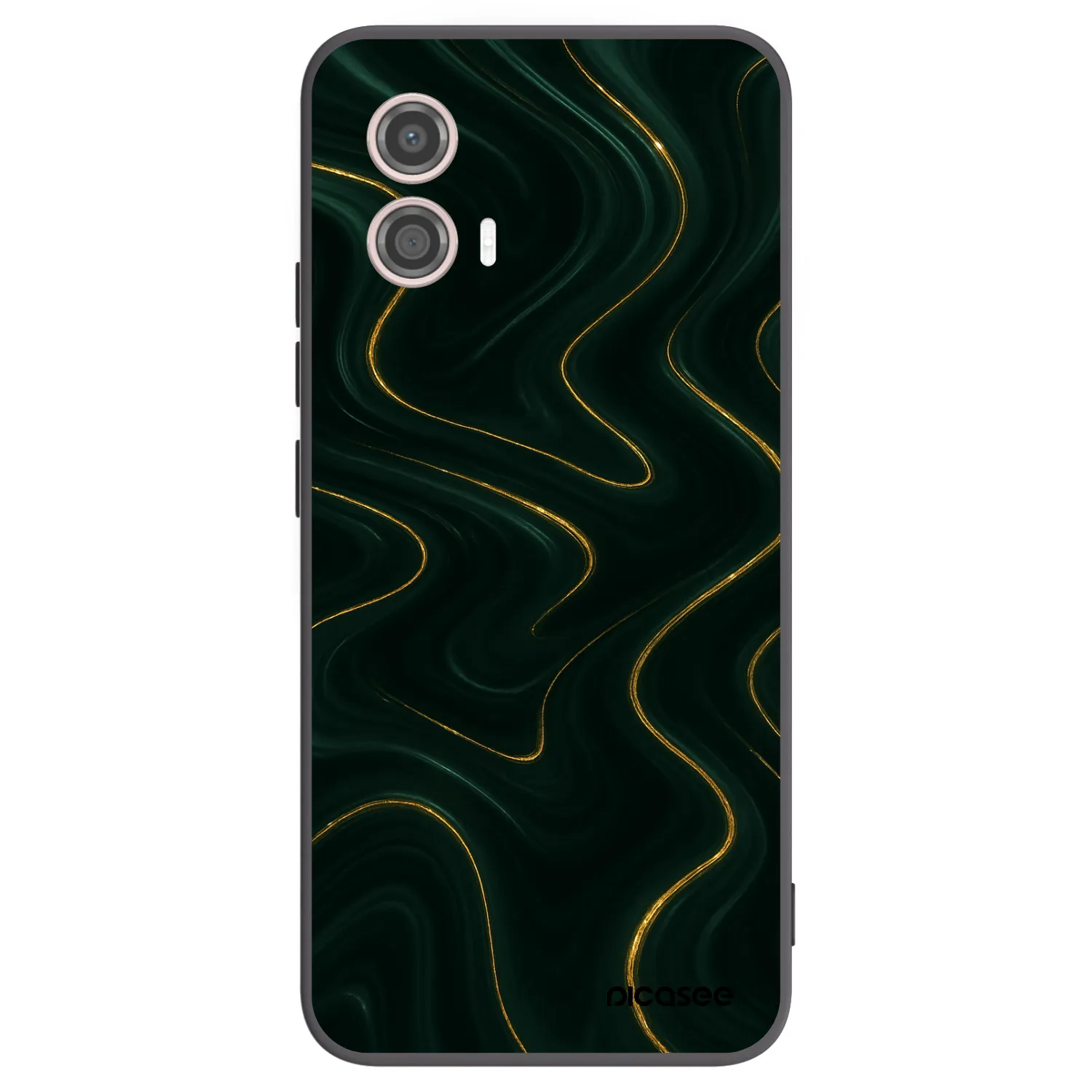 Picasee fekete szilikon tok az alábbi mobiltelefonokra Motorola Moto G53 5G - Vawes