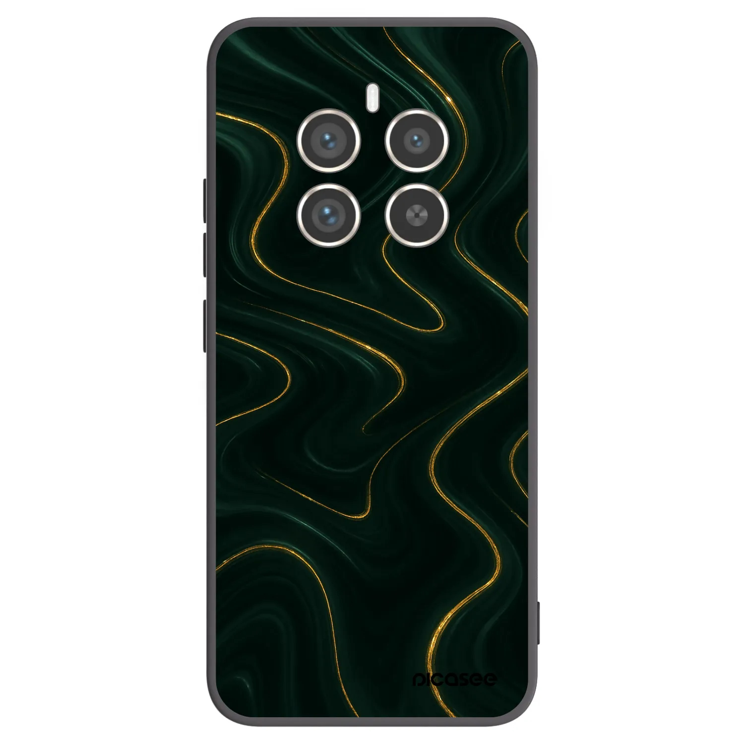 Picasee fekete szilikon tok az alábbi mobiltelefonokra Realme 12 Pro 5G - Vawes