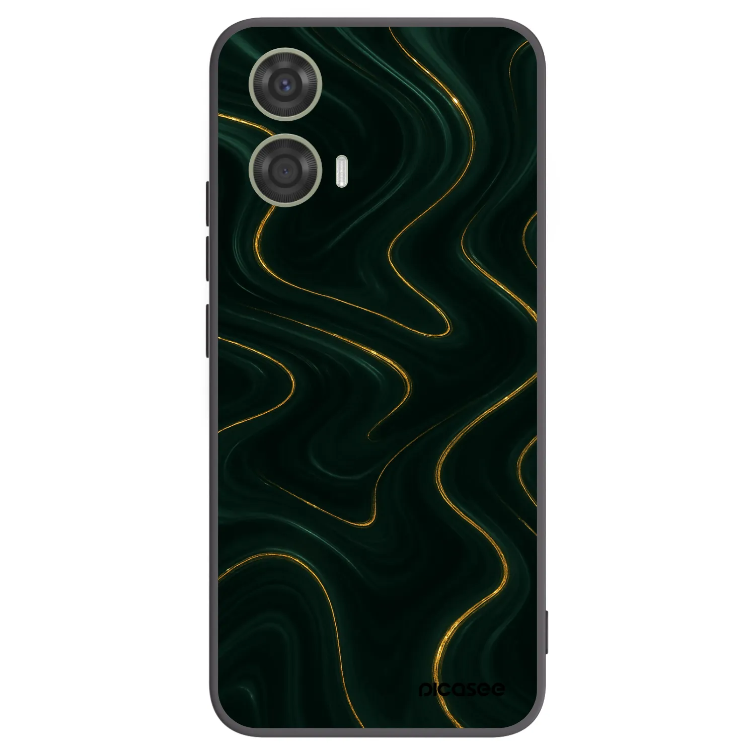 Picasee fekete szilikon tok az alábbi mobiltelefonokra Motorola Moto G24 - Vawes