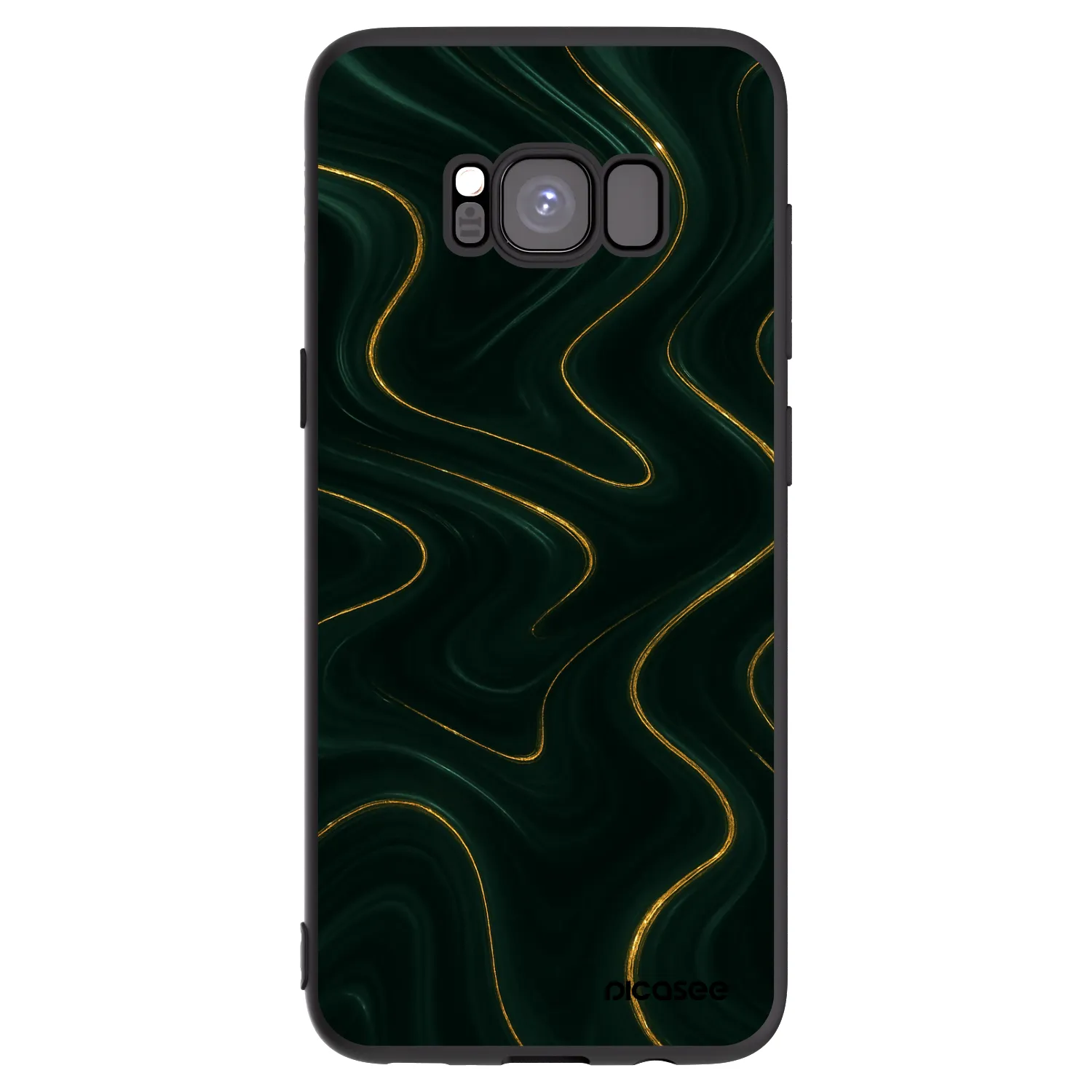 Picasee fekete szilikon tok az alábbi mobiltelefonokra Samsung Galaxy S8 G950F - Vawes