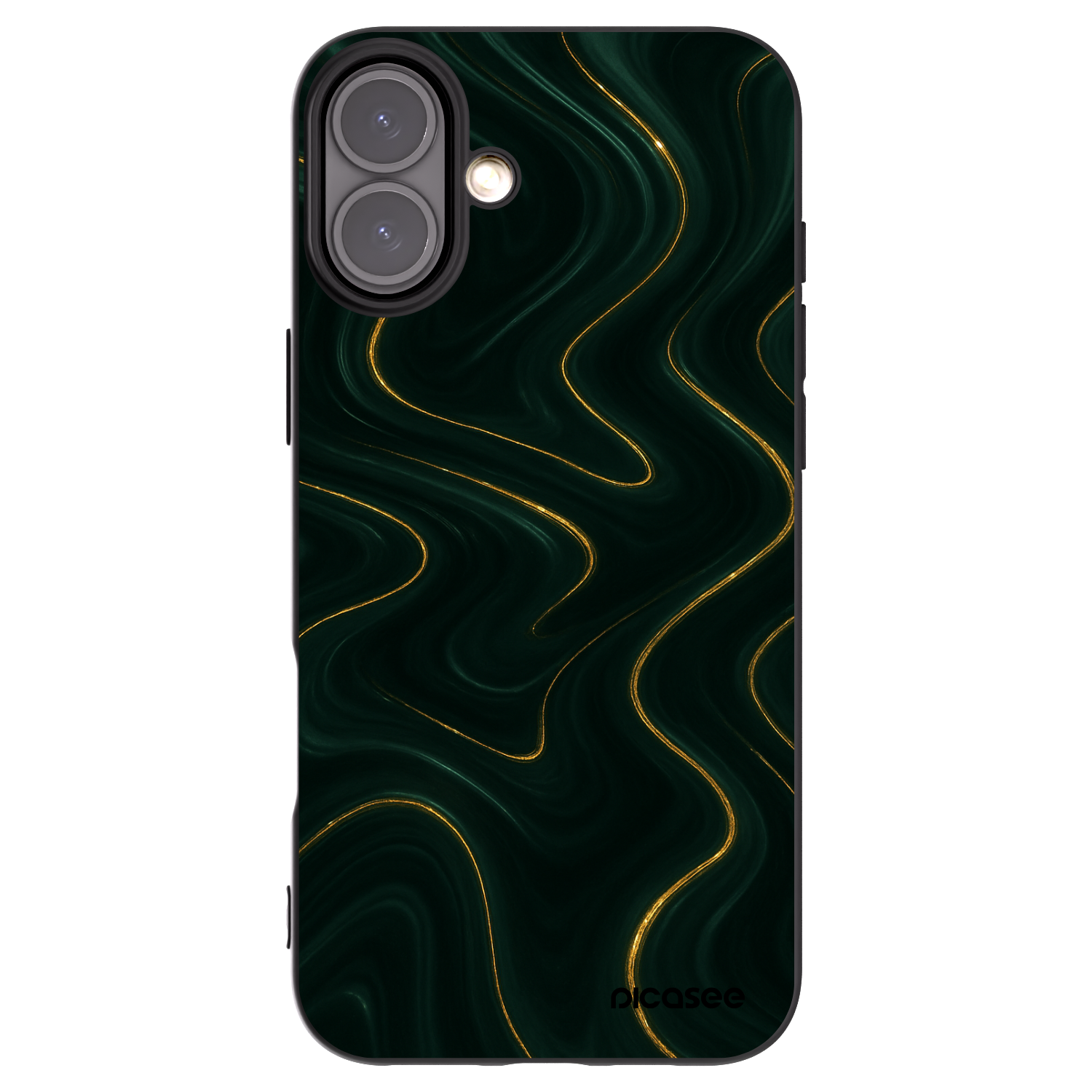 Picasee fekete szilikon tok az alábbi mobiltelefonokra Apple iPhone 16 Plus - Vawes
