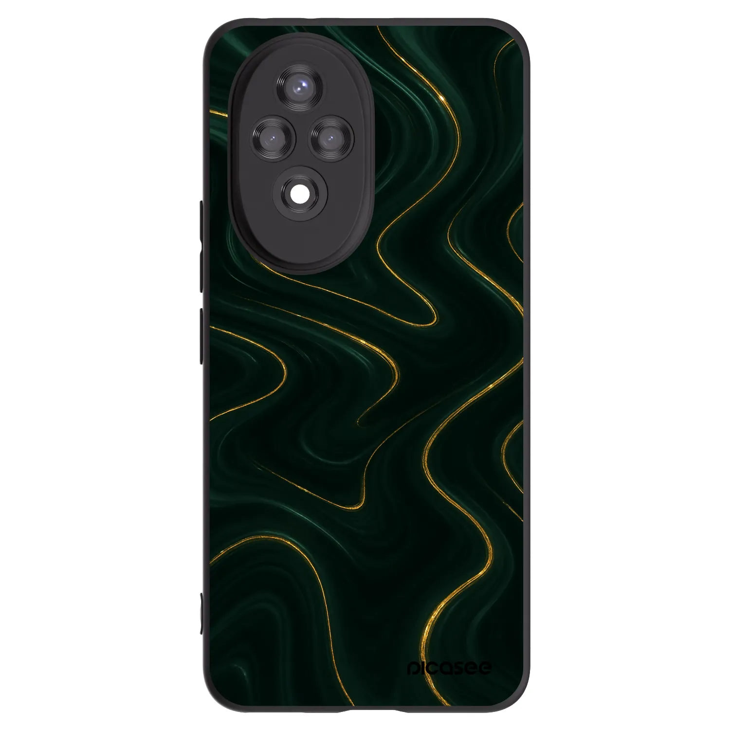 Picasee fekete szilikon tok az alábbi mobiltelefonokra Honor 200 5G - Vawes