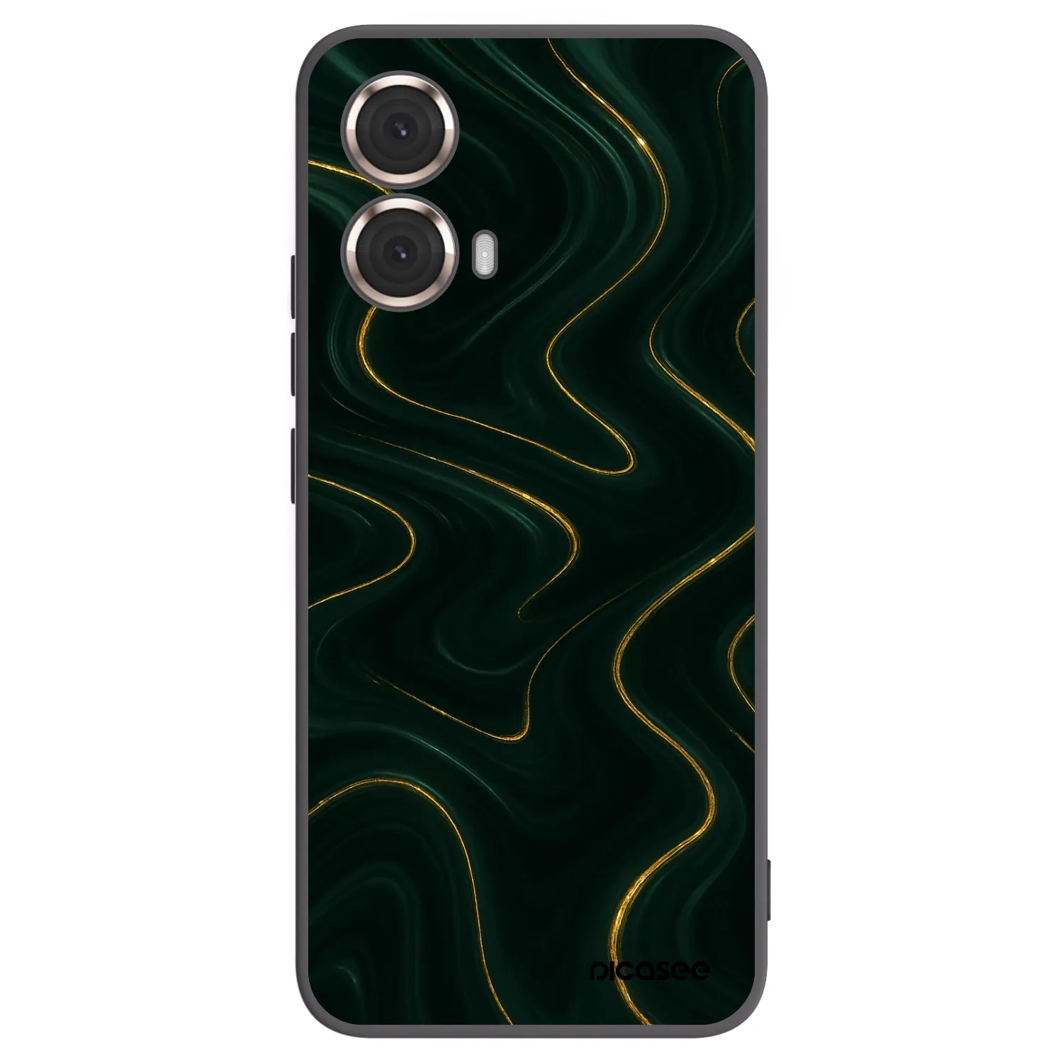 Picasee fekete szilikon tok az alábbi mobiltelefonokra Motorola Moto G85 - Vawes