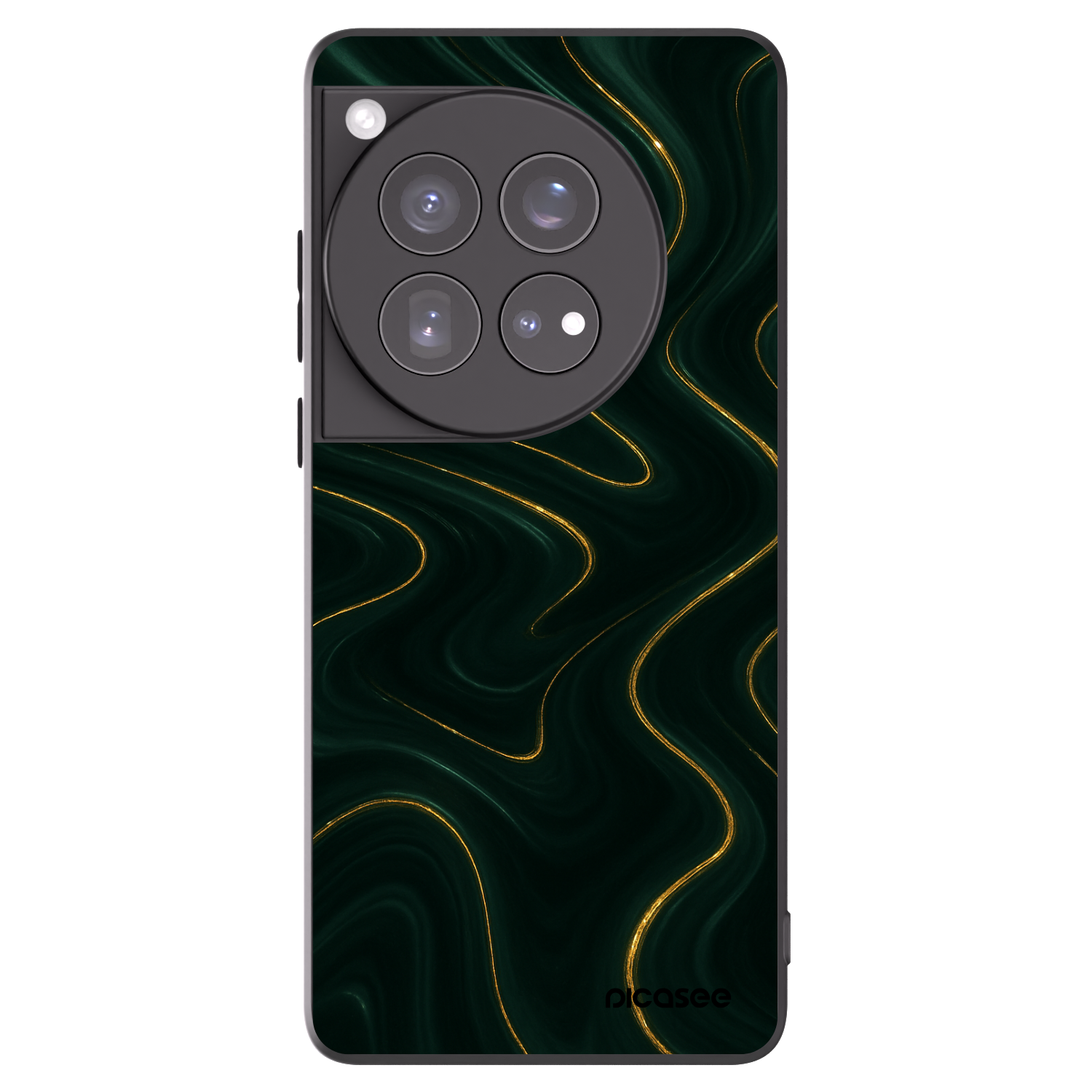 Picasee fekete szilikon tok az alábbi mobiltelefonokra OnePlus 12 5G - Vawes