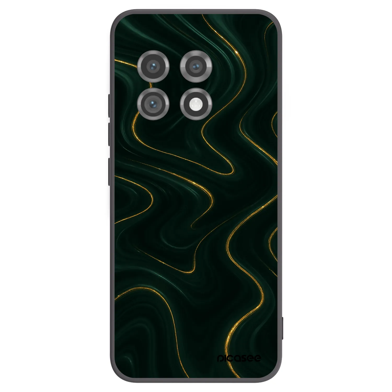 Picasee fekete szilikon tok az alábbi mobiltelefonokra OnePlus 11 5G - Vawes