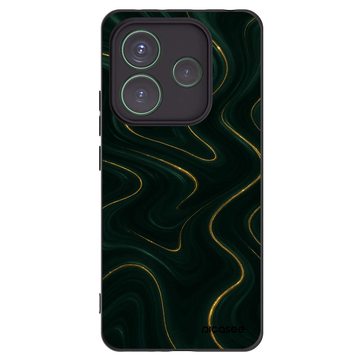 Picasee fekete szilikon tok az alábbi mobiltelefonokra Xiaomi Redmi Note 14 5G - Vawes