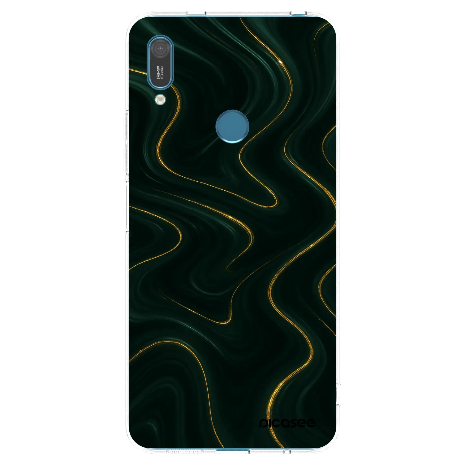 Picasee átlátszó szilikon tok az alábbi mobiltelefonokra Huawei Y7 2019 - Vawes