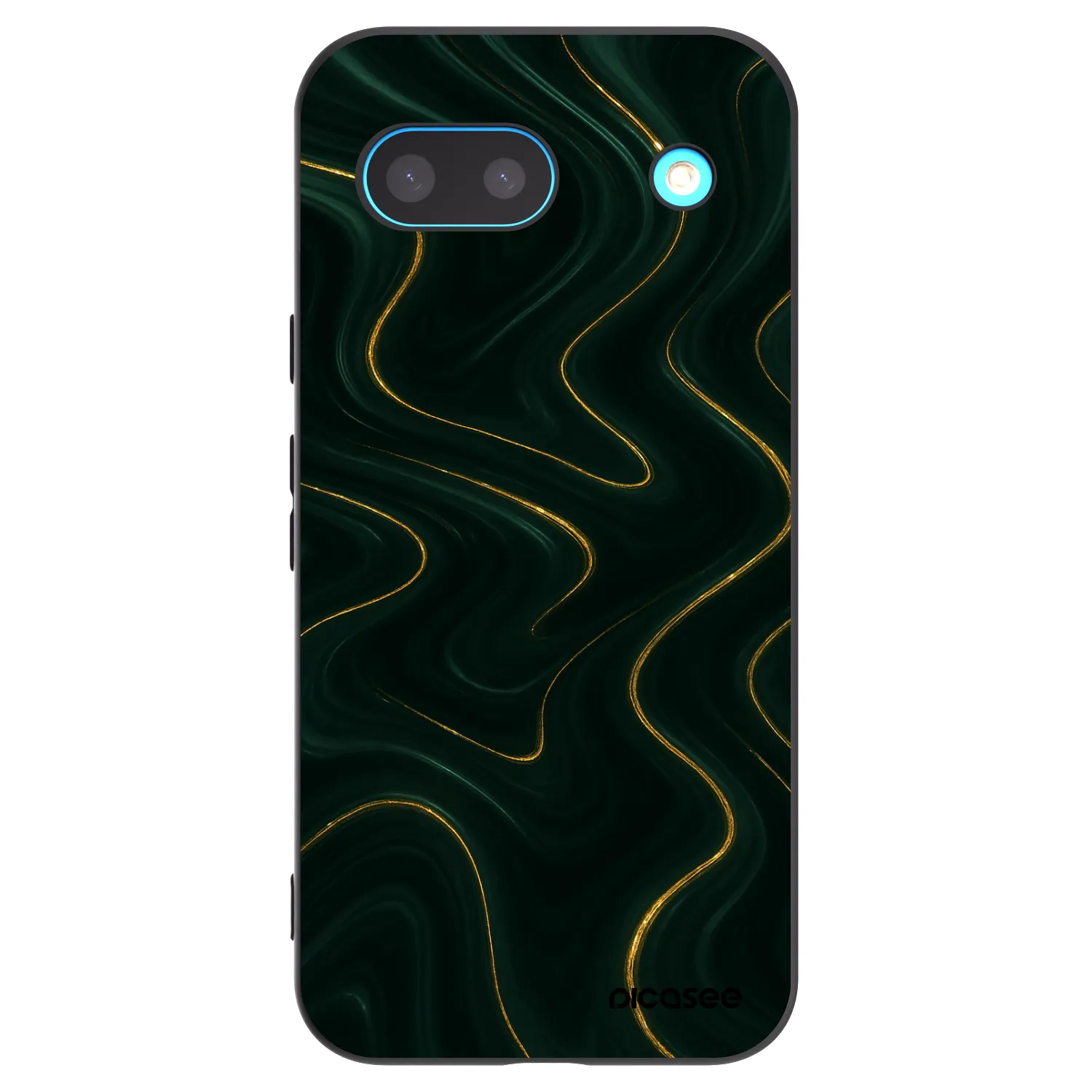 Picasee fekete szilikon tok az alábbi mobiltelefonokra Google Pixel 8a - Vawes