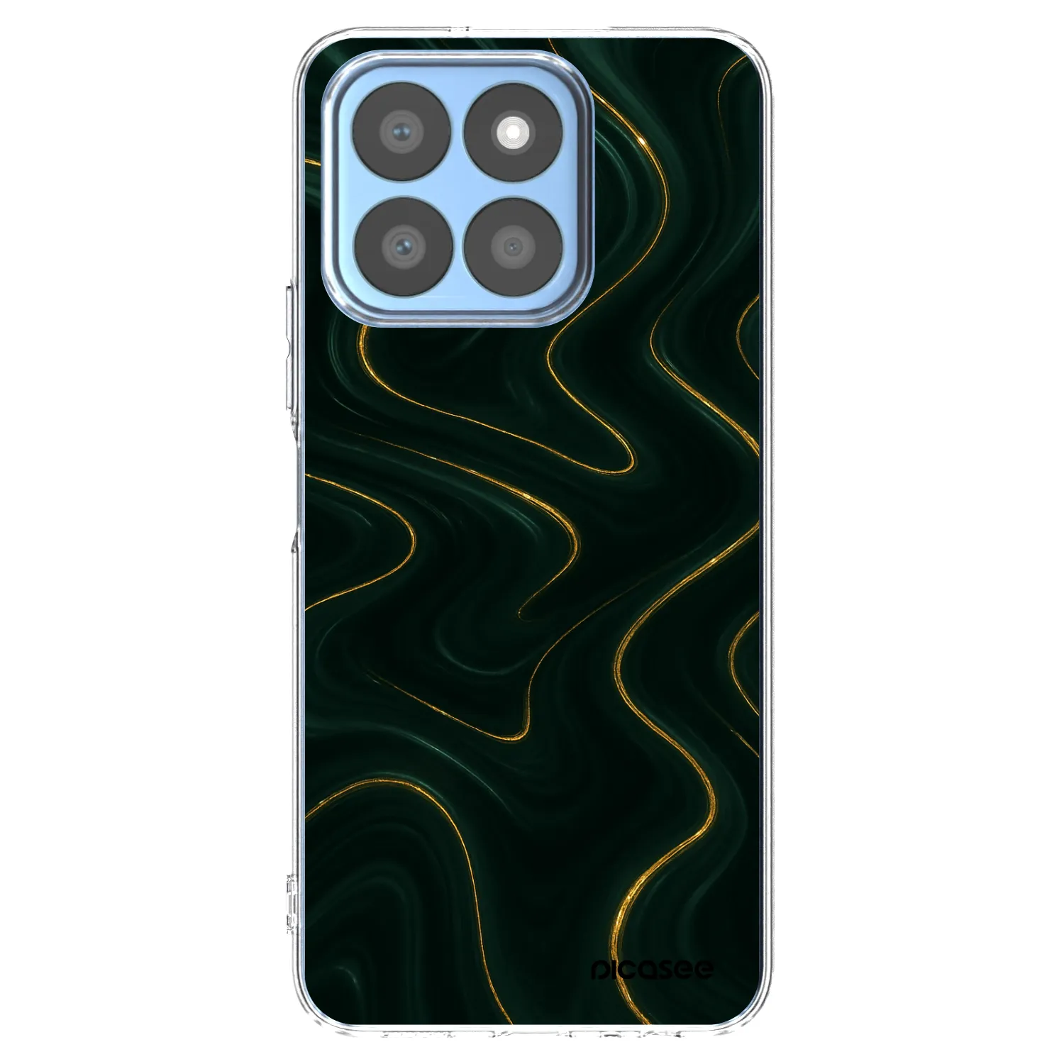 Picasee átlátszó szilikon tok az alábbi mobiltelefonokra Honor X8c - Vawes