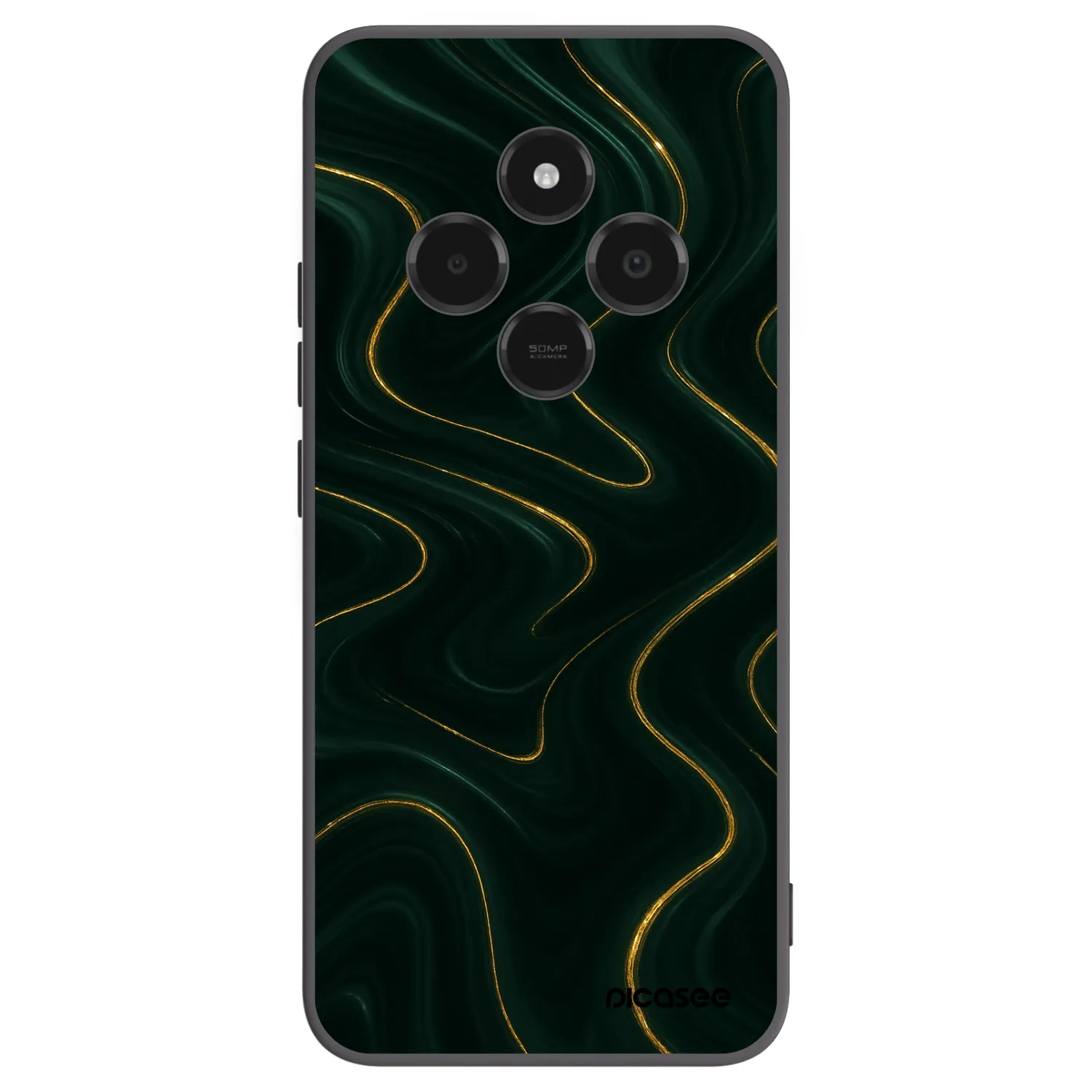 Picasee fekete szilikon tok az alábbi mobiltelefonokra Xiaomi Poco C75 - Vawes