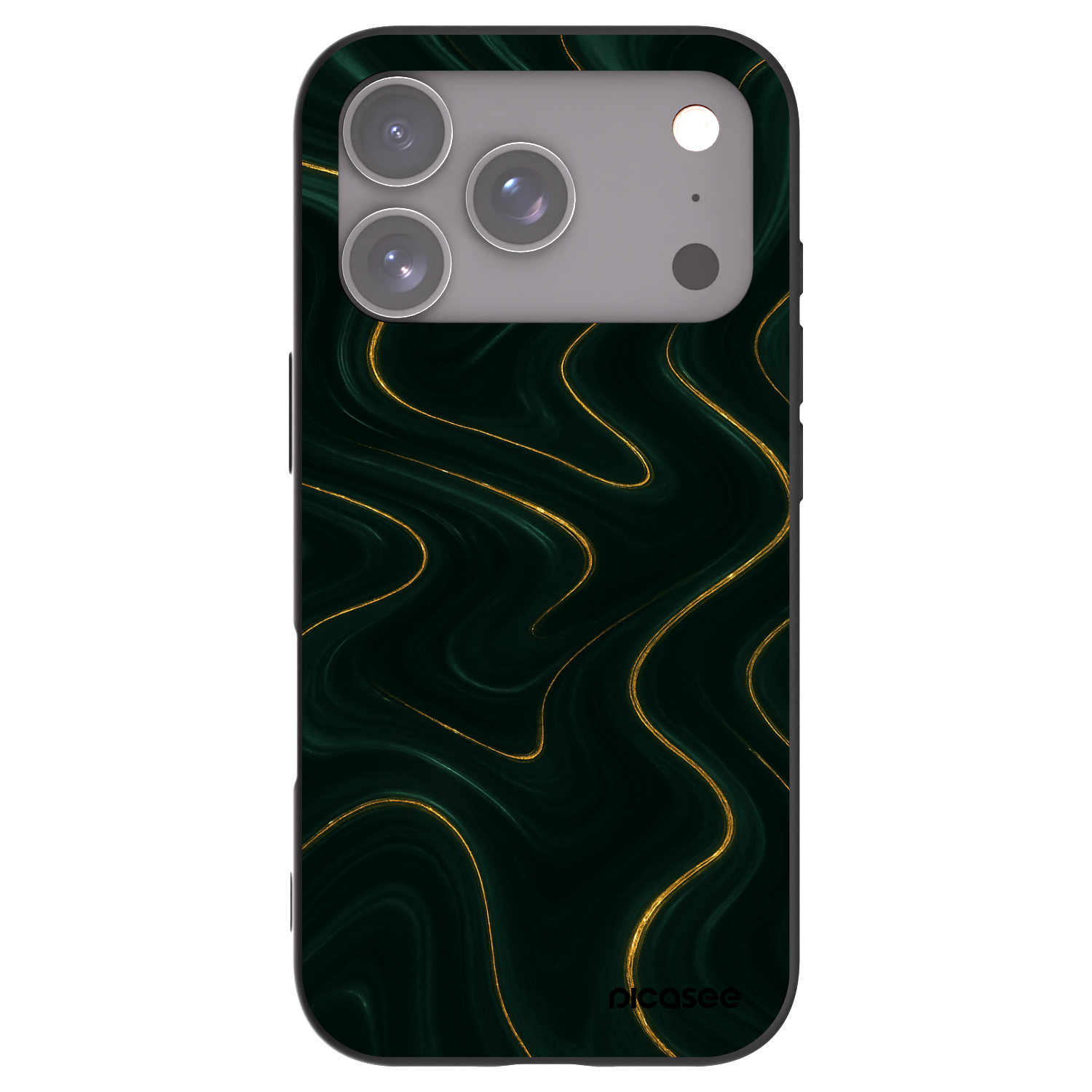 Picasee fekete szilikon tok az alábbi mobiltelefonokra Apple iPhone 17 Pro - Vawes