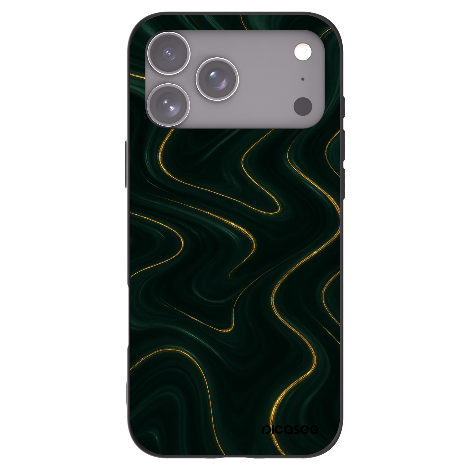 Picasee fekete szilikon tok az alábbi mobiltelefonokra Apple iPhone 17 Pro Max - Vawes