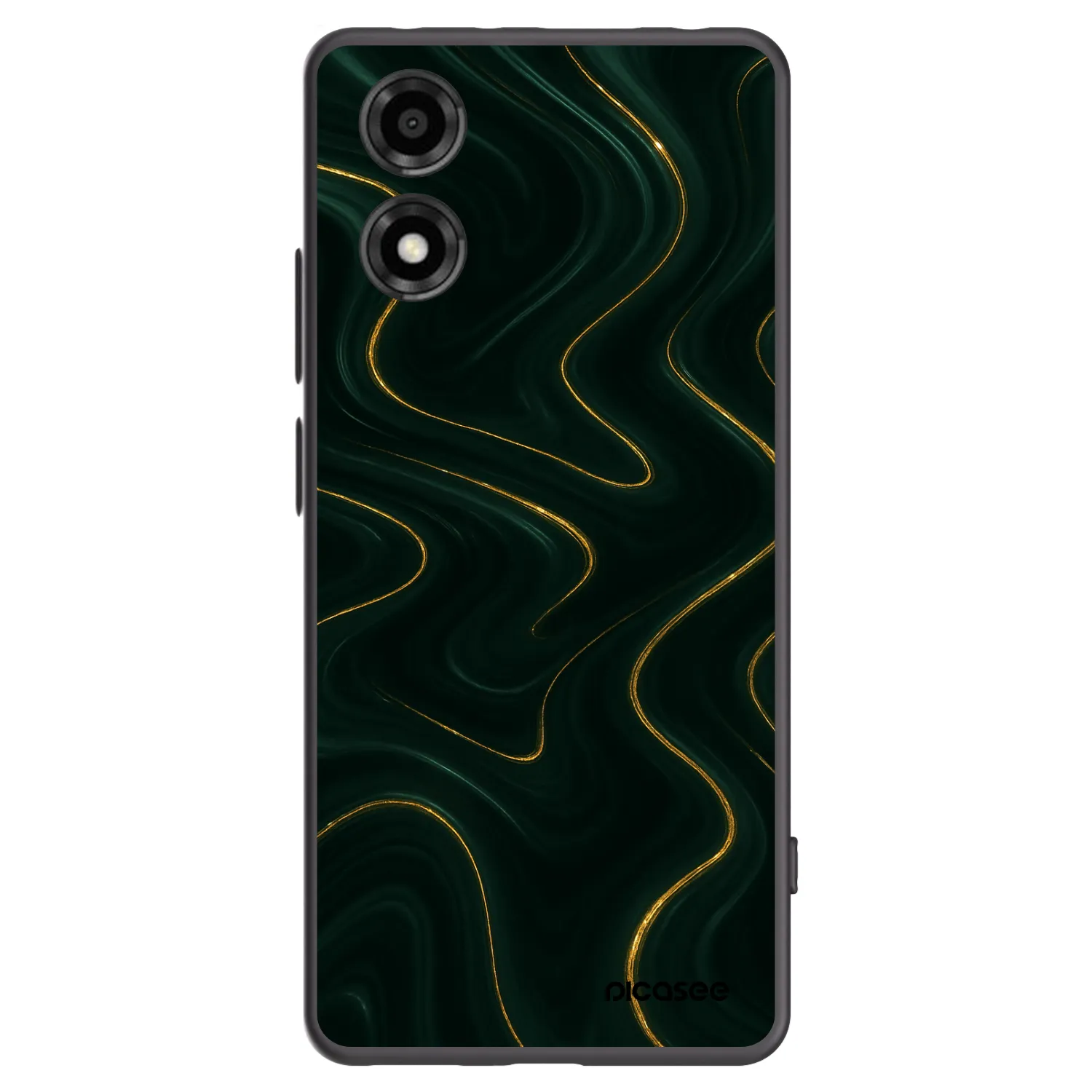 Picasee fekete szilikon tok az alábbi mobiltelefonokra Motorola Moto E14 - Vawes