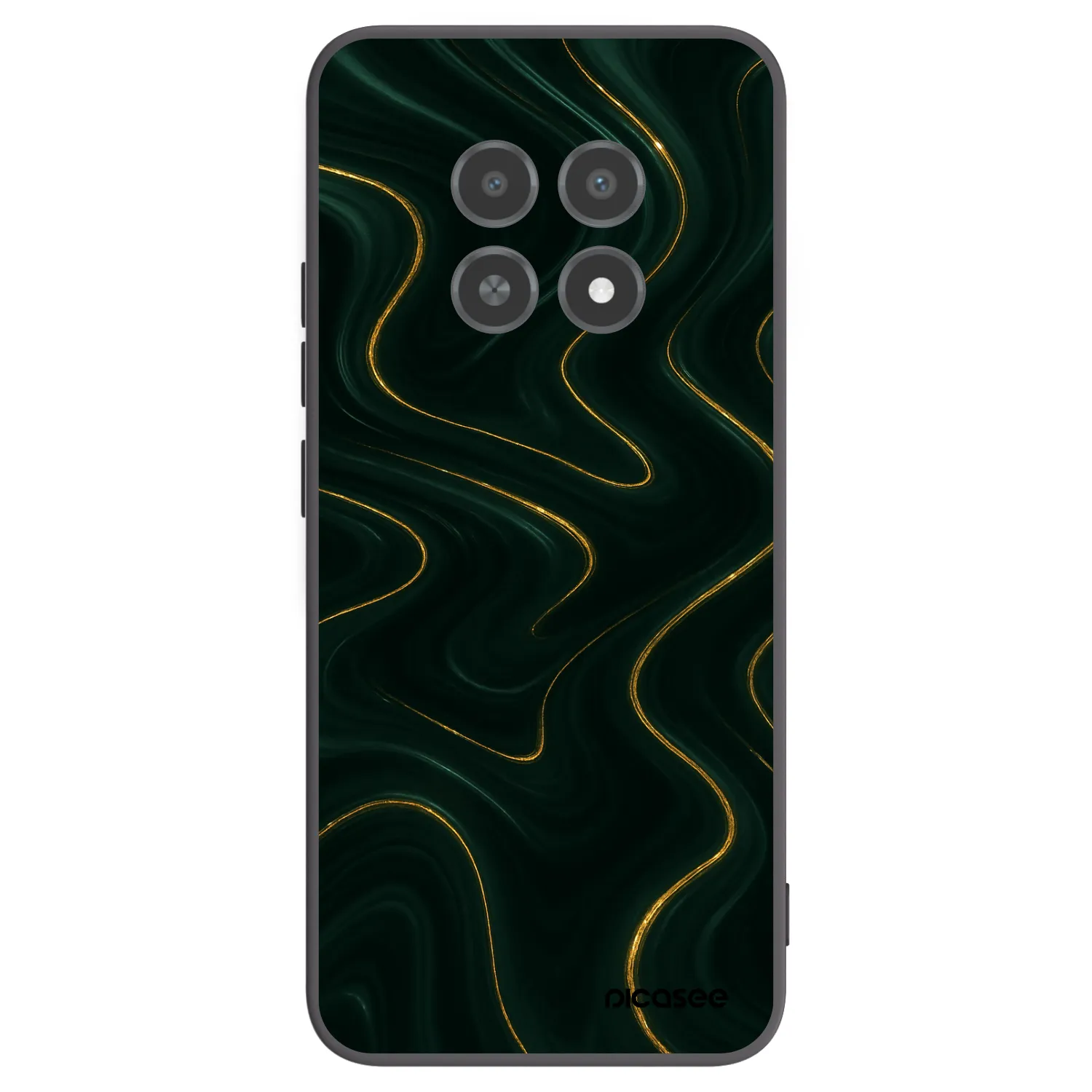 Picasee fekete szilikon tok az alábbi mobiltelefonokra Realme 12X - Vawes