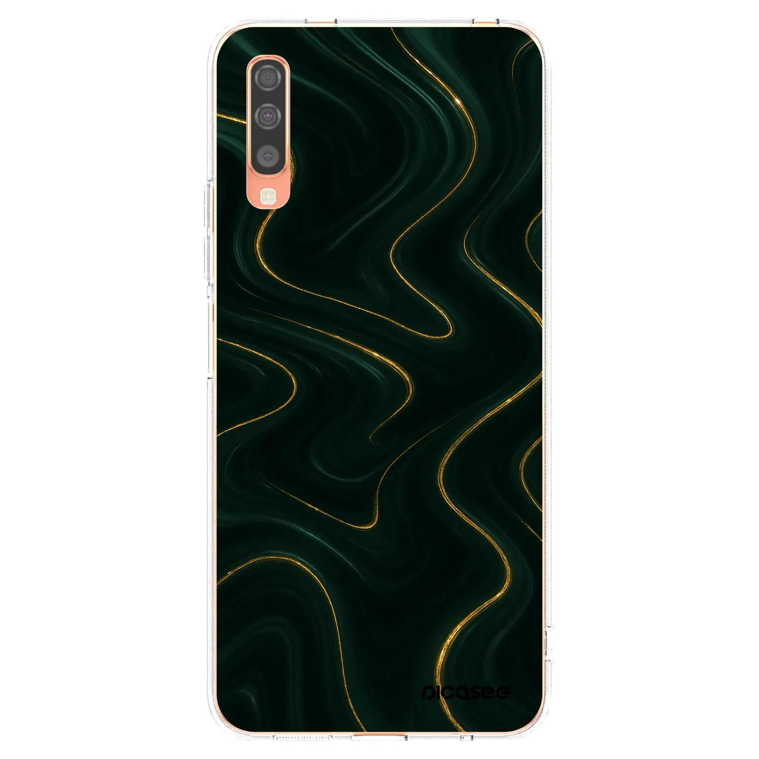 Picasee átlátszó szilikon tok az alábbi mobiltelefonokra Samsung Galaxy A70 A705F - Vawes
