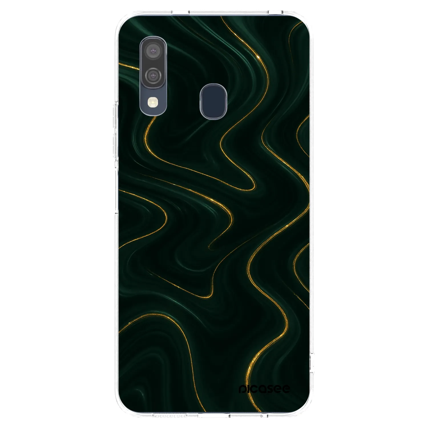 Picasee átlátszó szilikon tok az alábbi mobiltelefonokra Samsung Galaxy A40 A405F - Vawes