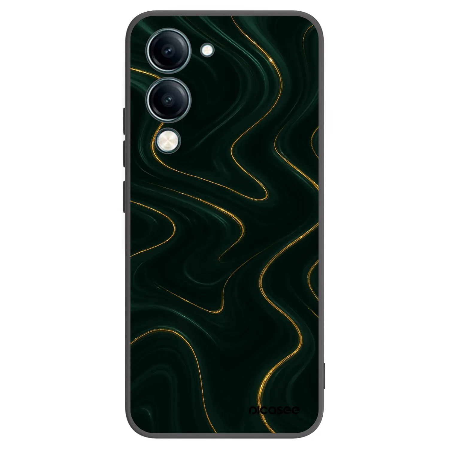 Picasee fekete szilikon tok az alábbi mobiltelefonokra Vivo Y29s 5G - Vawes