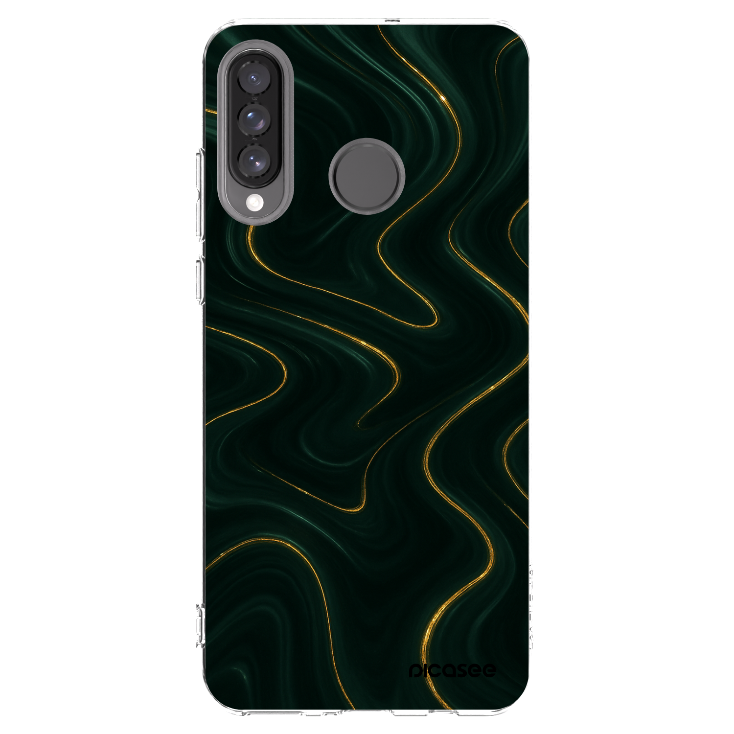 Picasee átlátszó szilikon tok az alábbi mobiltelefonokra Huawei P30 Lite - Vawes