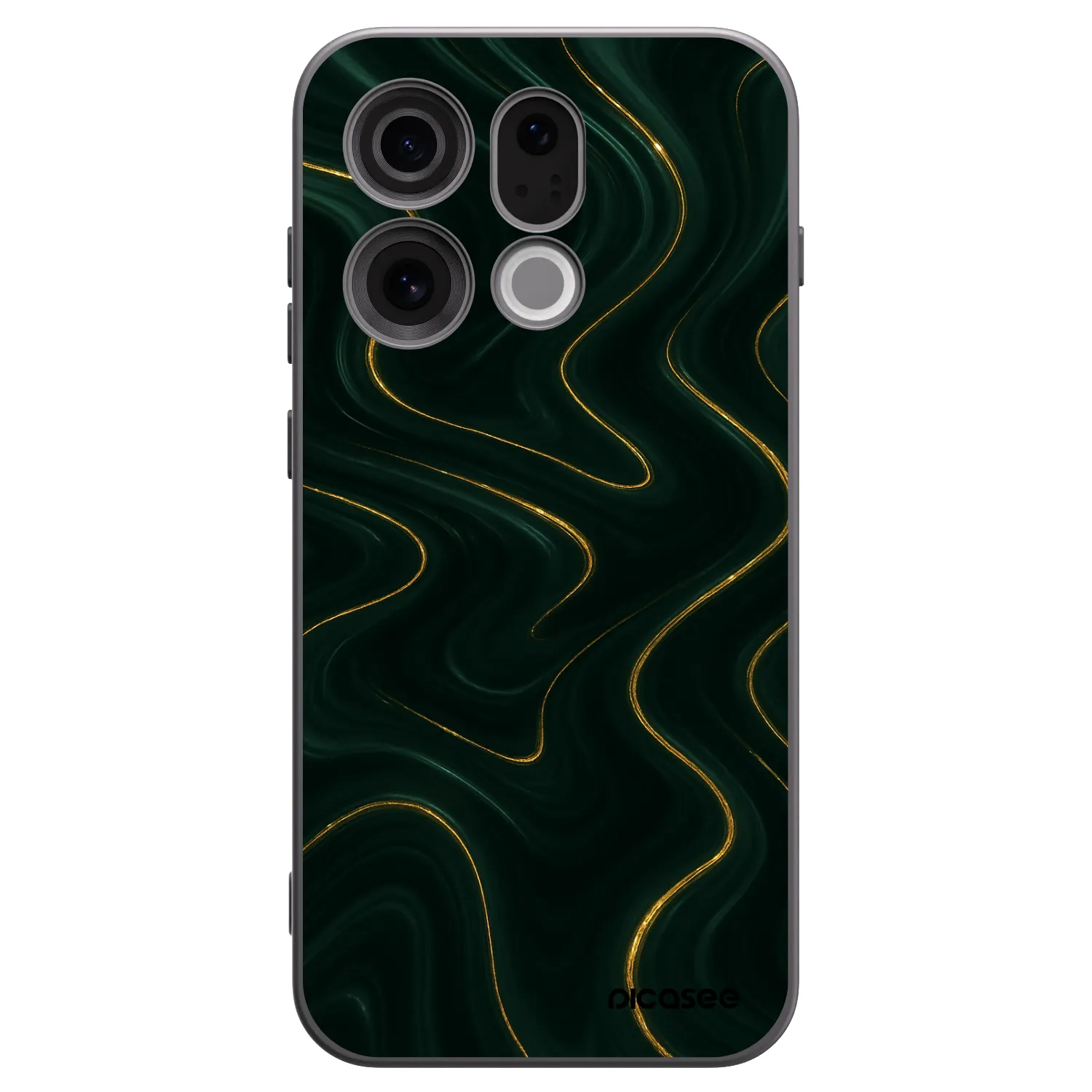 Picasee fekete szilikon tok az alábbi mobiltelefonokra OPPO Find X9 - Vawes