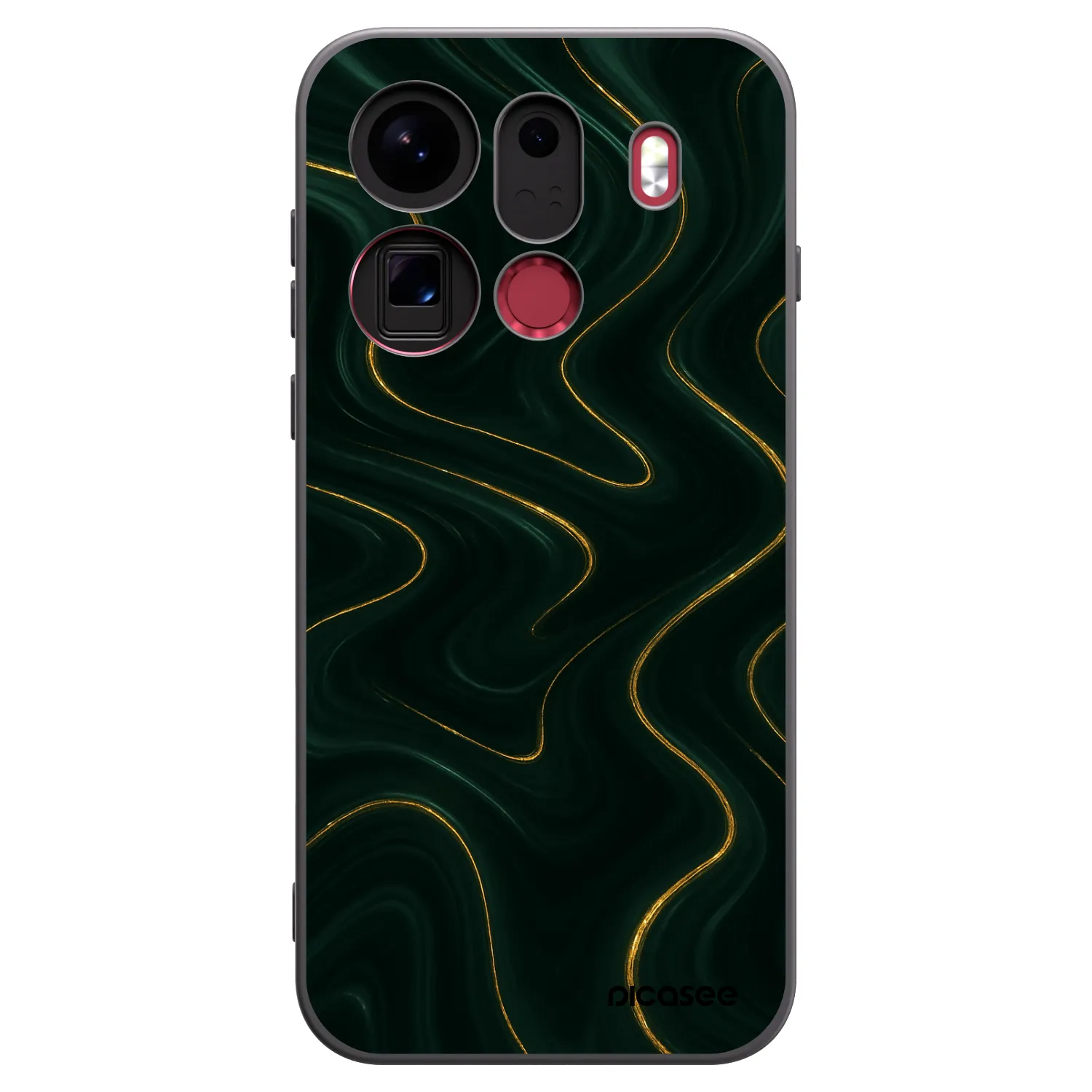 Picasee fekete szilikon tok az alábbi mobiltelefonokra OPPO Find X9 Pro - Vawes