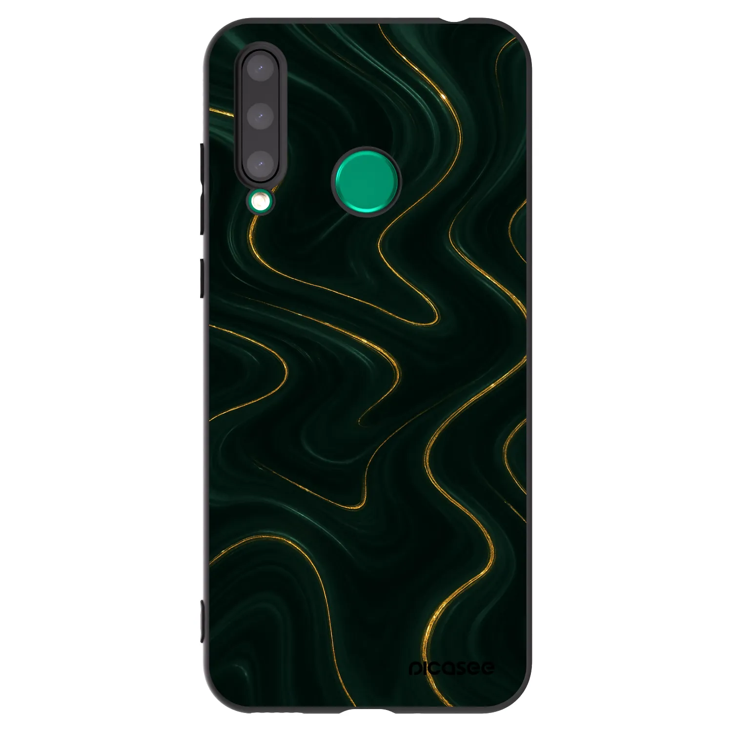 Picasee fekete szilikon tok az alábbi mobiltelefonokra Honor 20 Lite - Vawes