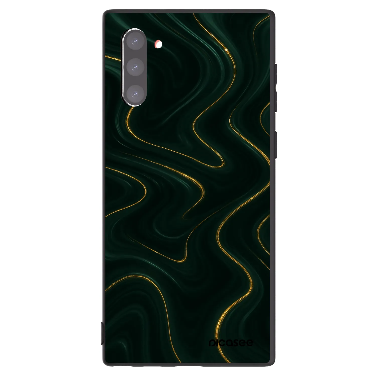 Picasee fekete szilikon tok az alábbi mobiltelefonokra Samsung Galaxy Note 10 N970F - Vawes