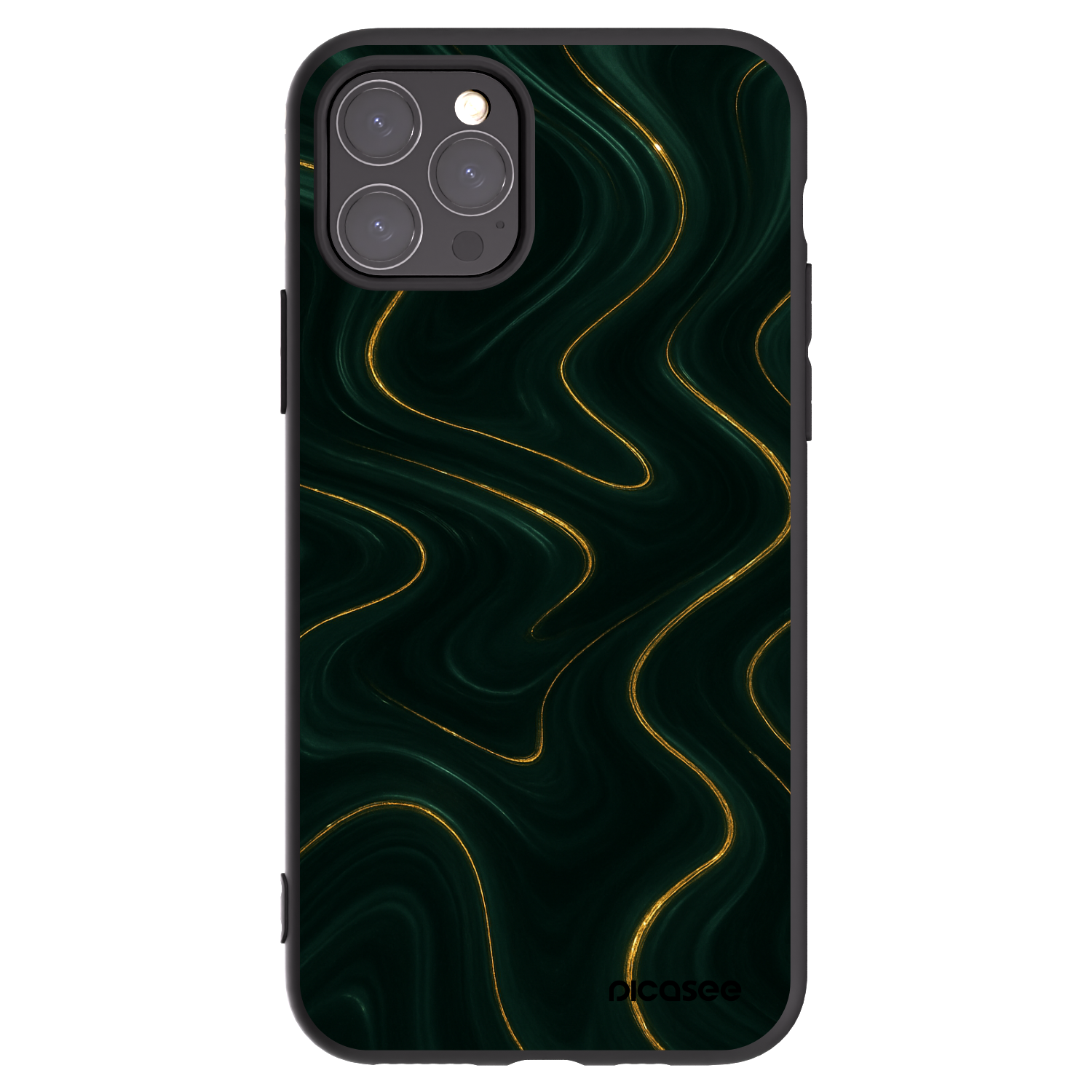 Picasee fekete szilikon tok az alábbi mobiltelefonokra Apple iPhone 11 Pro - Vawes