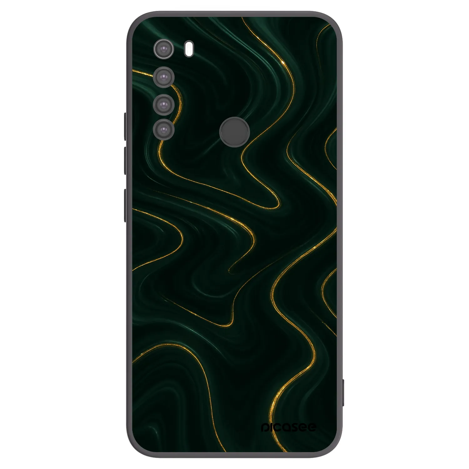 Picasee fekete szilikon tok az alábbi mobiltelefonokra Xiaomi Redmi Note 8 - Vawes